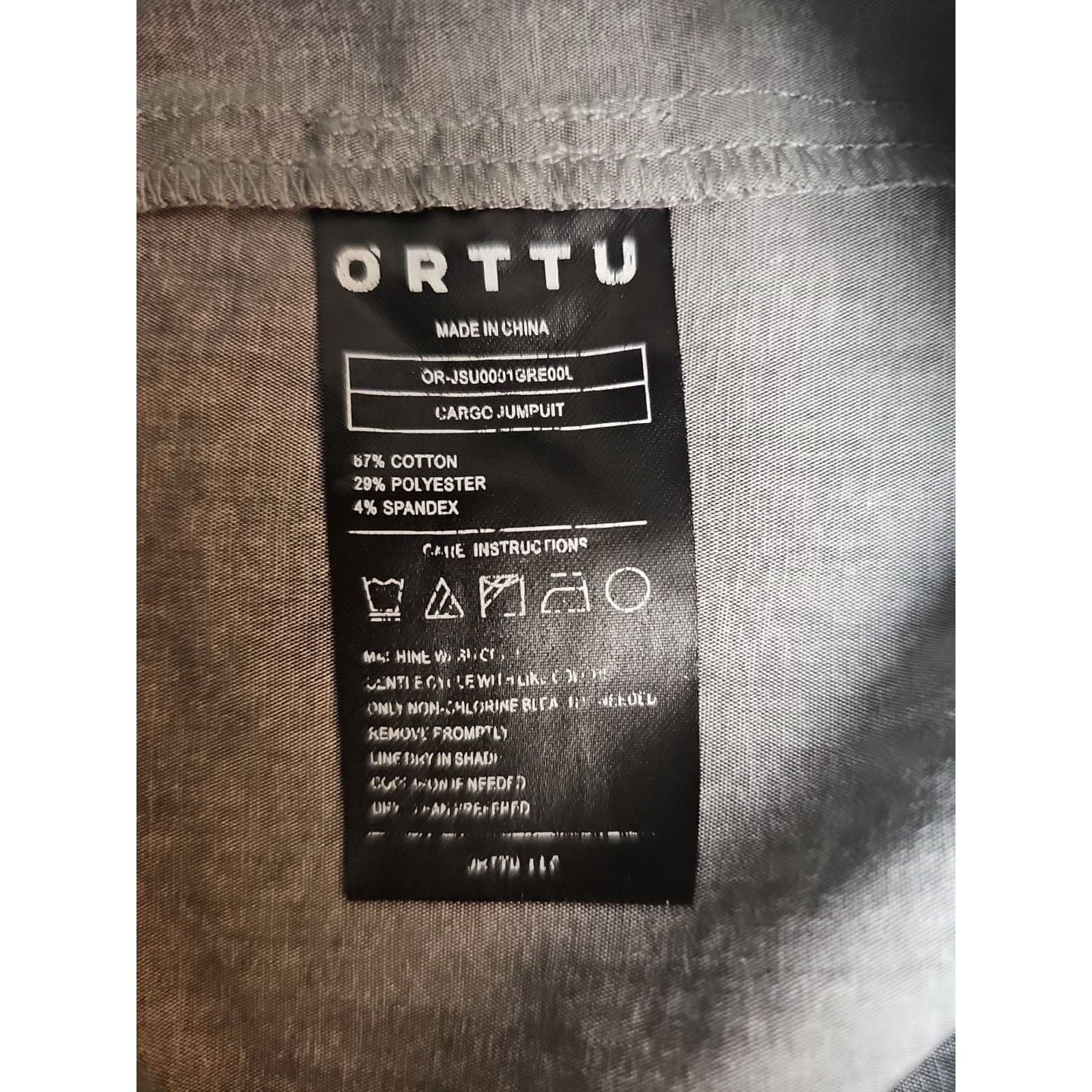 Other Orttu Men’s Cargo Gray Work Jumpsuit Size L Size US 36 / EU 52 - 6 Thumbnail