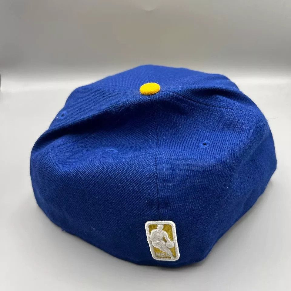 New Era Golden State Warriors GSW Hat Men 7 1/4 Blue Fitted Cap New Size ONE SIZE - 7 Thumbnail