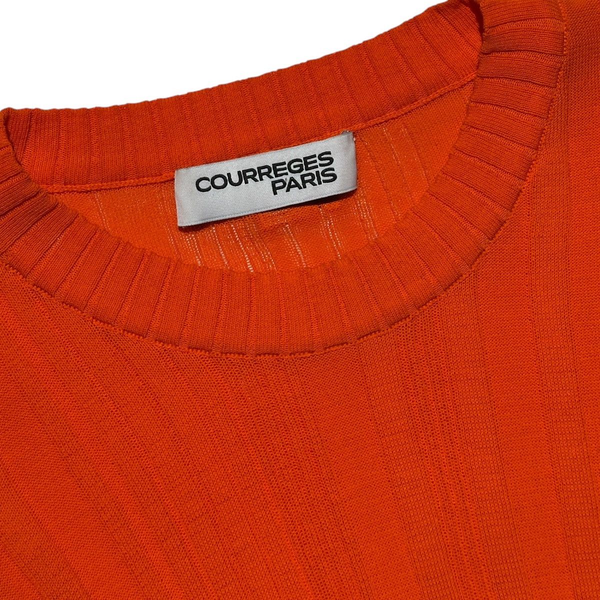 Courreges Twisted ribbed stretch long sleeve Size XS / US 0-2 / IT 36-38 - 2 Thumbnail