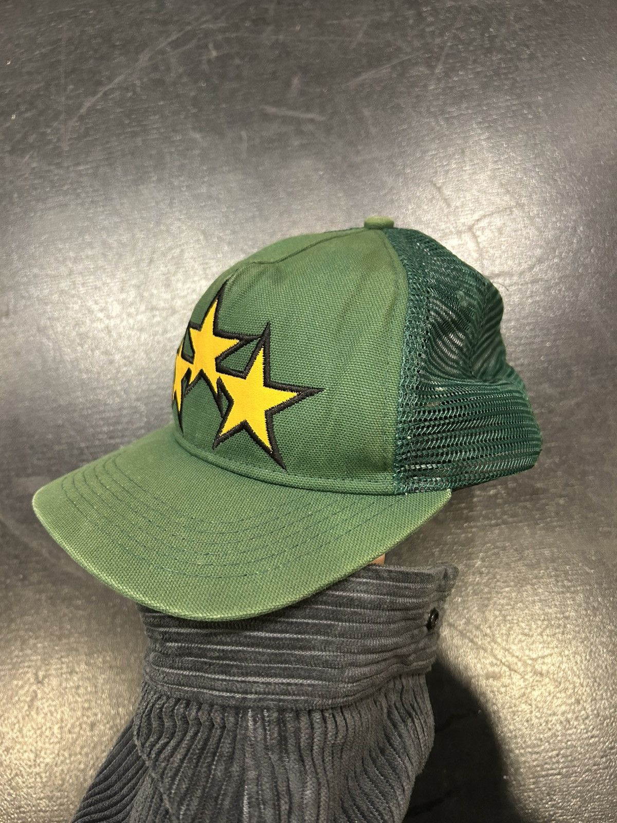 Amiri Amiri Three Star Embroidered Trucker Hat Size ONE SIZE - 3 Thumbnail