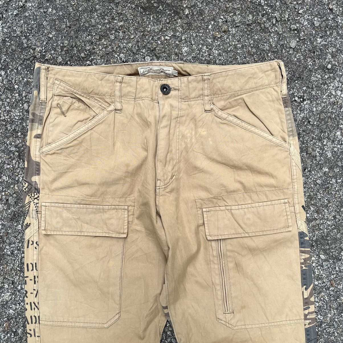 Avirex Avirex Split Camo Bush Pants Cargo Multipocket Khaki Brown Size US 33 - 8 Thumbnail