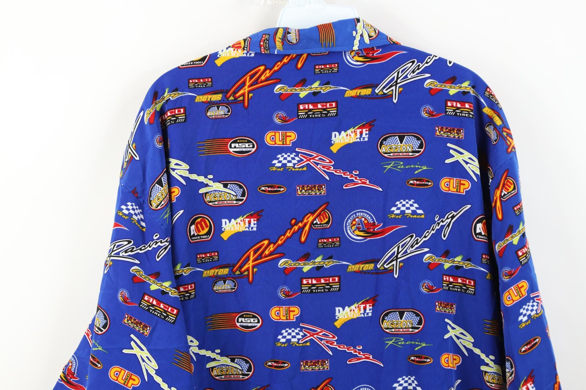 Vintage Vintage 90s Y2K Streetwear Over Print Collared Button Shirt Size US XL / EU 56 / 4 - 12 Thumbnail