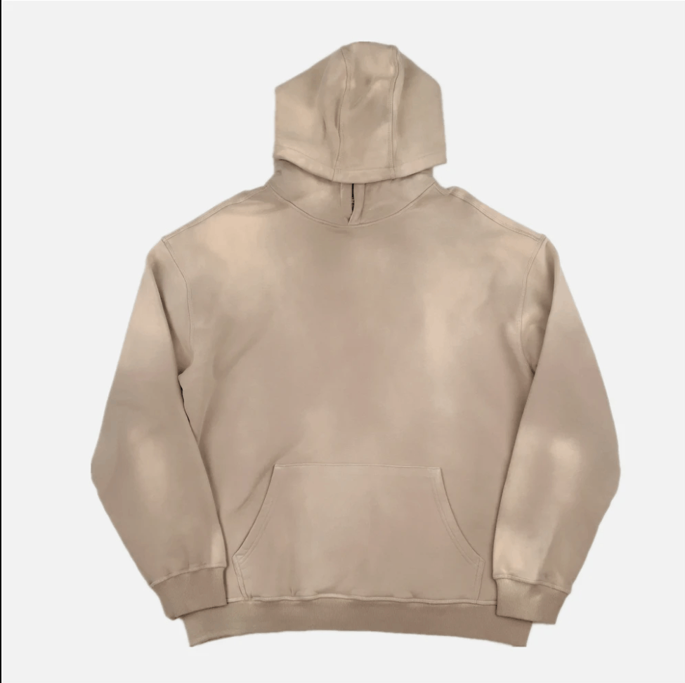 image of Stonewashed Tie-Dyed Heavy Cotton Fleece Hoodie Stone Washed, Men's (Size Large)