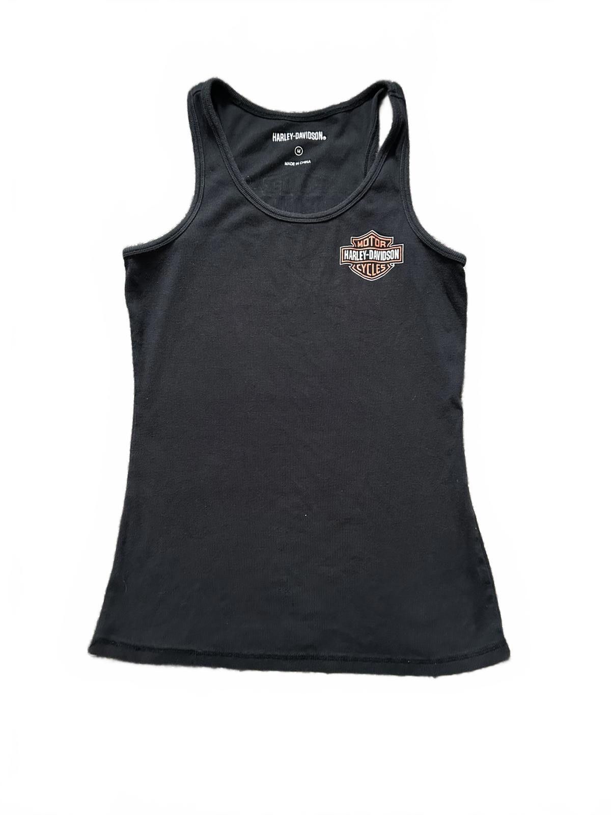 Harley Davidson Harley-Davidson Women's Black Racerback Tank Top Size ONE SIZE - 1 Thumbnail