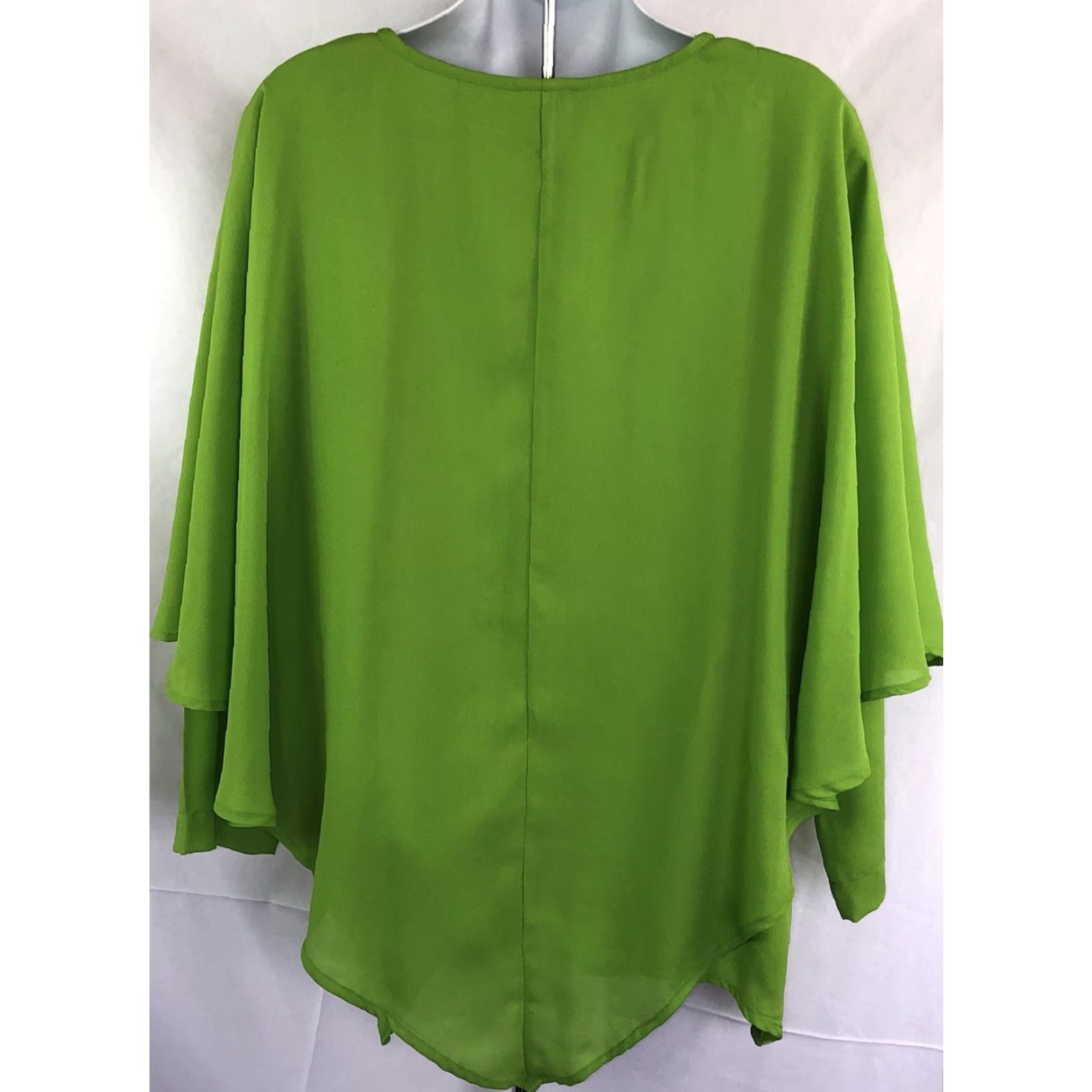 Vintage **Anthony Mark Hankins Green S Poncho Swing Top Blouse Formal** User: **Anthony Mark Hankins Green S Poncho Swing Top Blouse Formal** Size S / US 4 / IT 40 - 3 Thumbnail