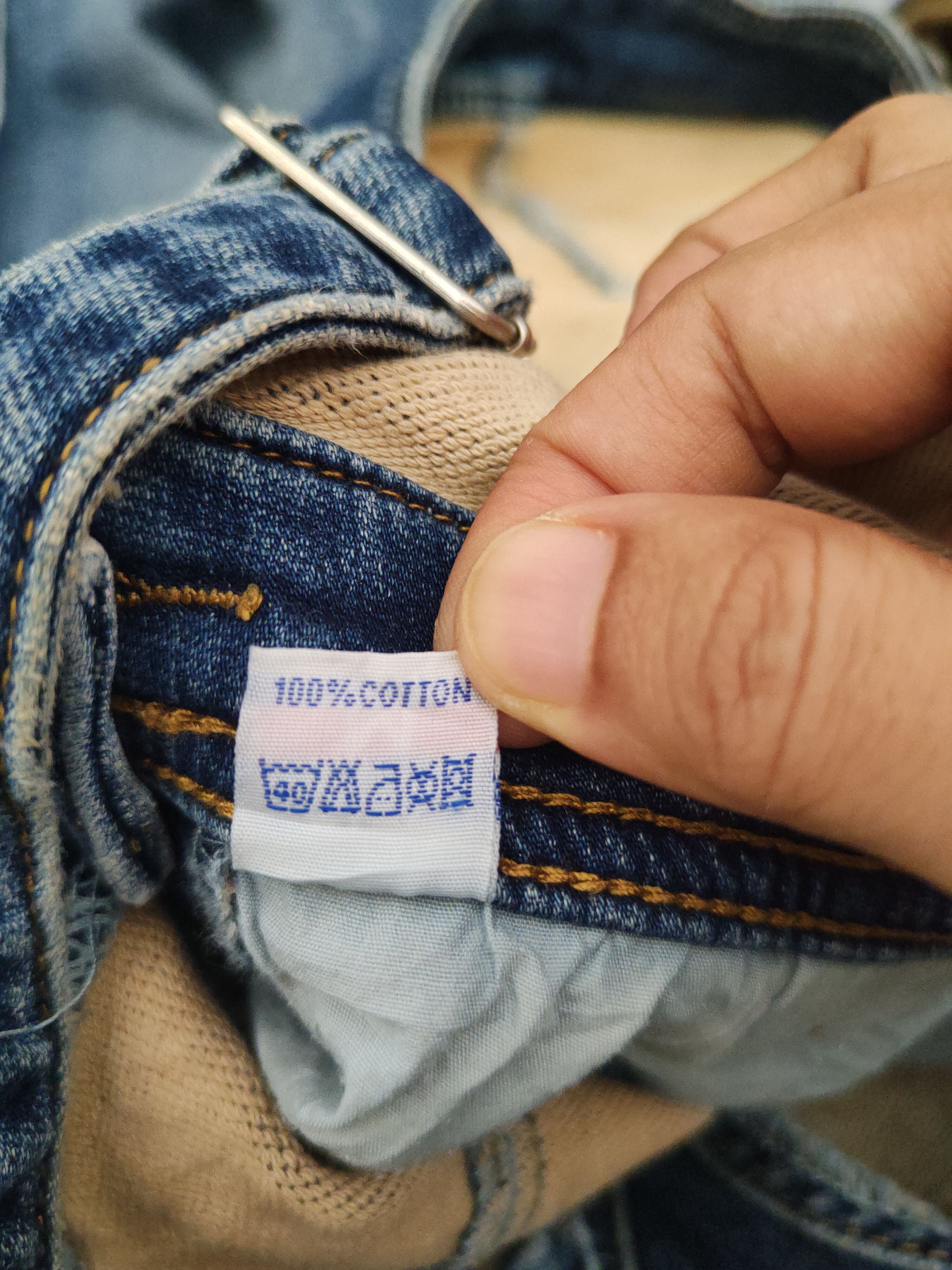 Japanese Brand × Vintage Vintage Nono Dark Blue Adjustable Strap Denim Jumpsuits Size 29" - 19 Thumbnail