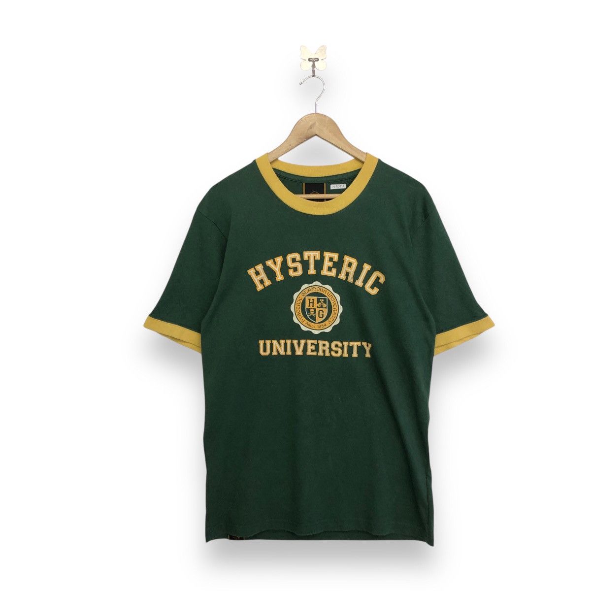 Vintage Hysteric Glamour University Ringer Sleeve Tshirt