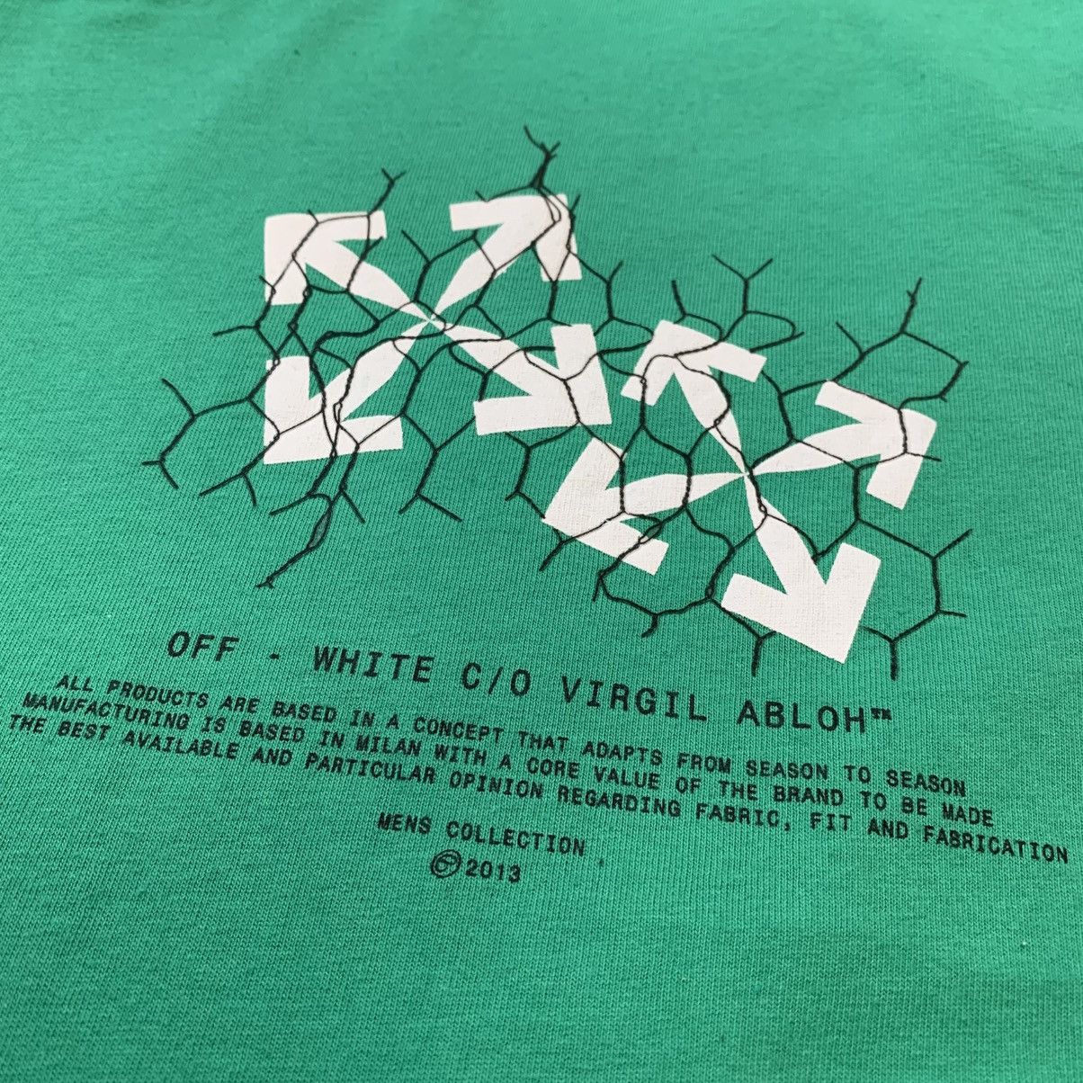Off-White Off White Large Tee Fence Arrows Green T-Shirt Virgil Abloh Size US L / EU 52-54 / 3 - 7 Thumbnail