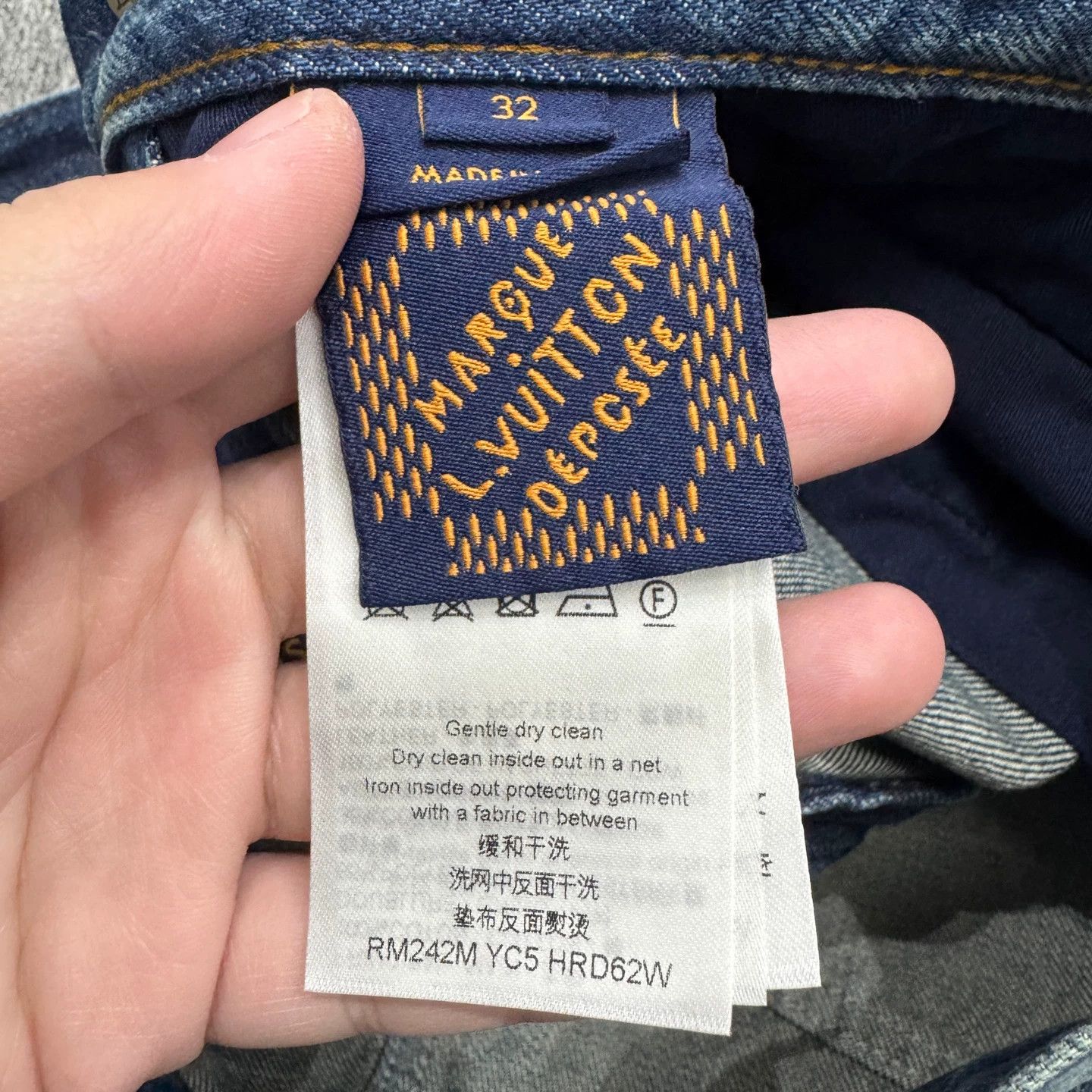 Louis Vuitton LV x Pharrell Turquoise Denim Jeans 32 Size US 32 / EU 48 - 3 Thumbnail