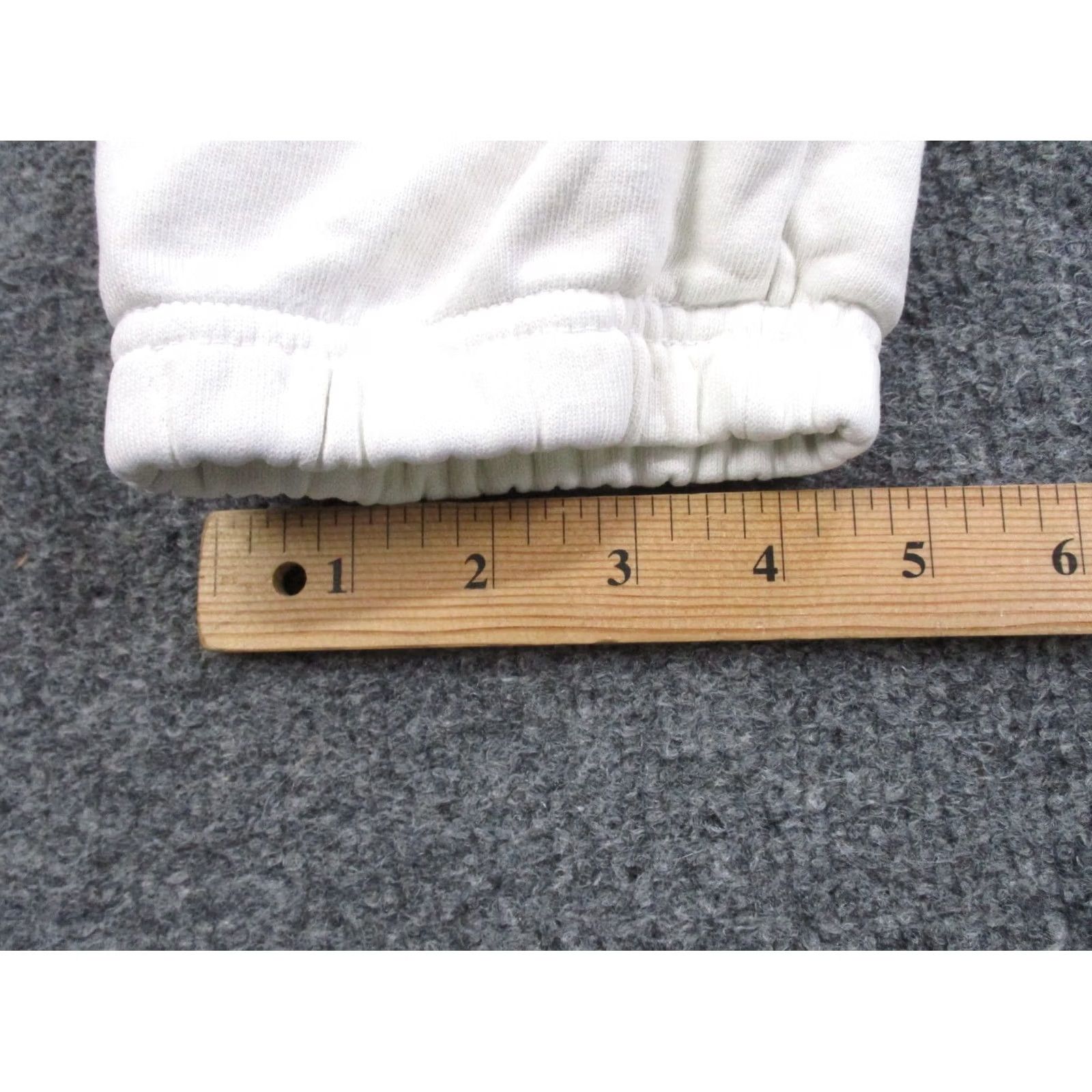 Dagne Dover Dagne Dover Jogger Pants Women M White Cotton, Linen, Modal Knit Comfortable Elastic Waist Pockets Casual Fall USA Made Size 28" / US 6 / IT 42 - 5 Thumbnail