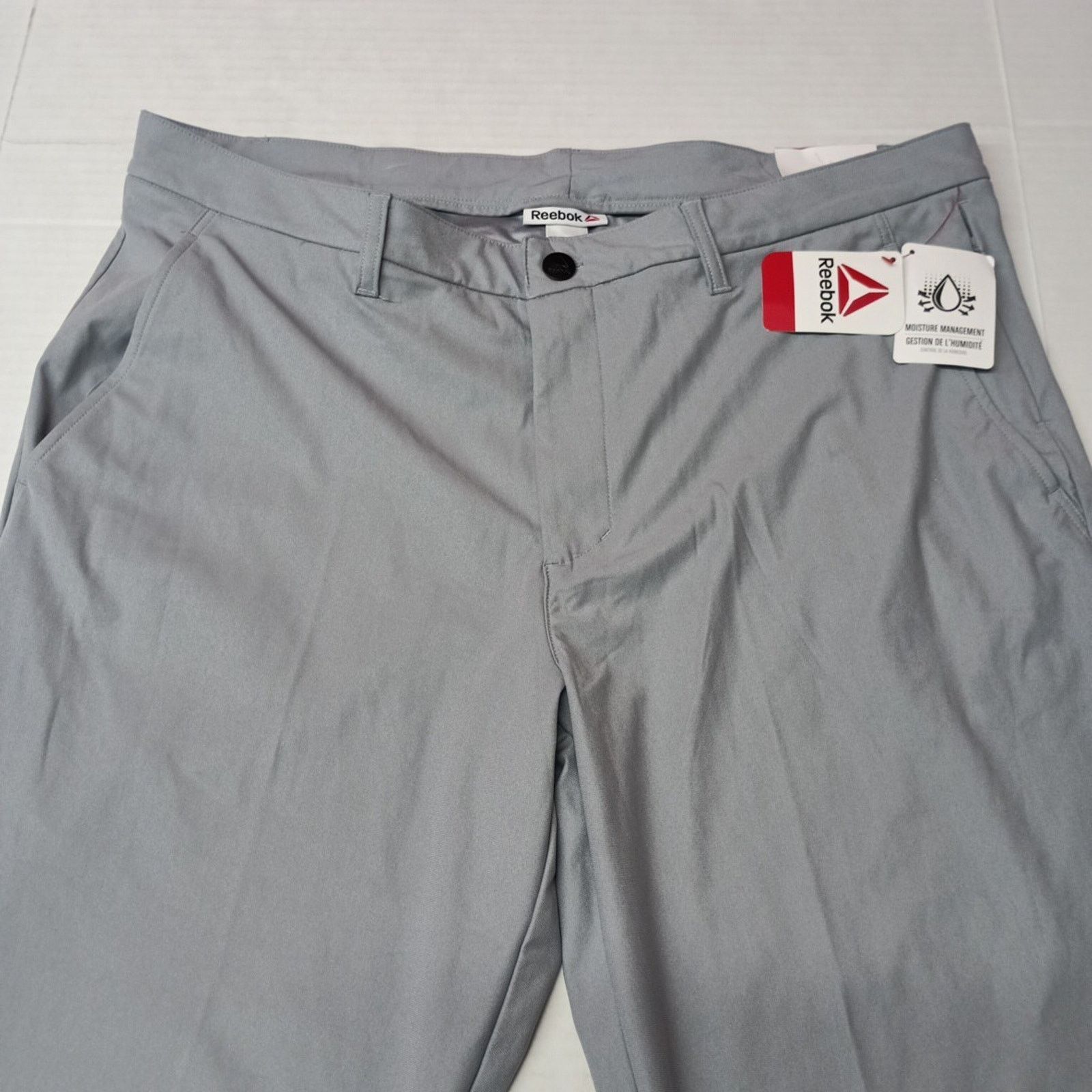 Reebok Reebok Tapered Pants Men's 30x32 Gray Moisture Management Size US 30 / EU 46 - 4 Thumbnail