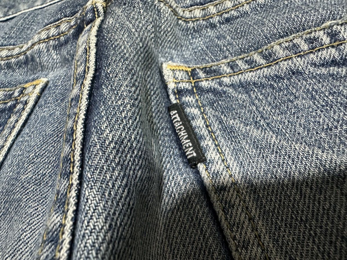 Attachment 🔥Sick Y2K Attachment Flared Denim J Cut Curved Distressed Size US 32 / EU 48 - 11 Thumbnail
