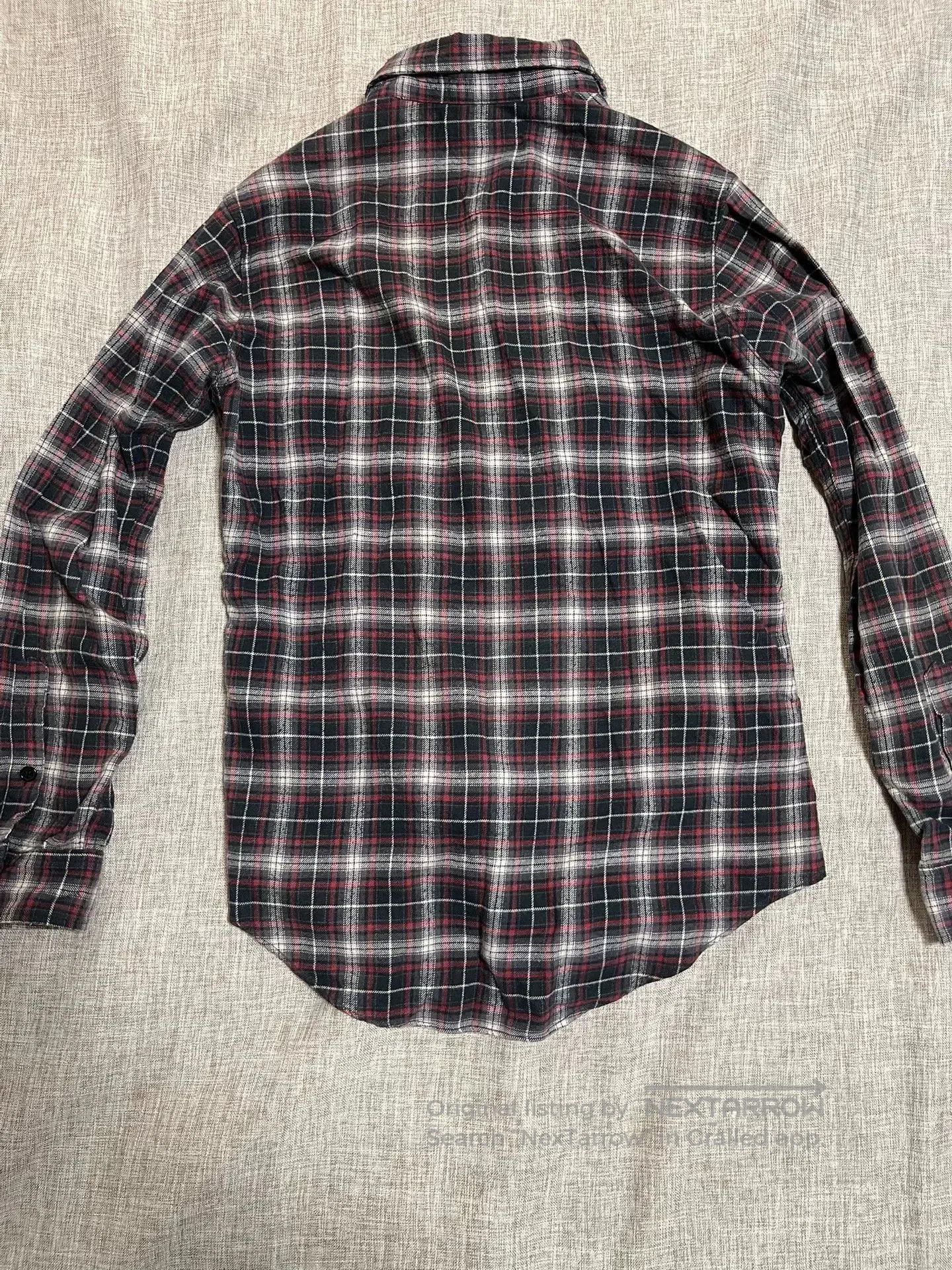 Saint Laurent Paris Saint Laurent Red Black Plaid Shirt. Size US S / EU 44-46 / 1 - 2 Thumbnail