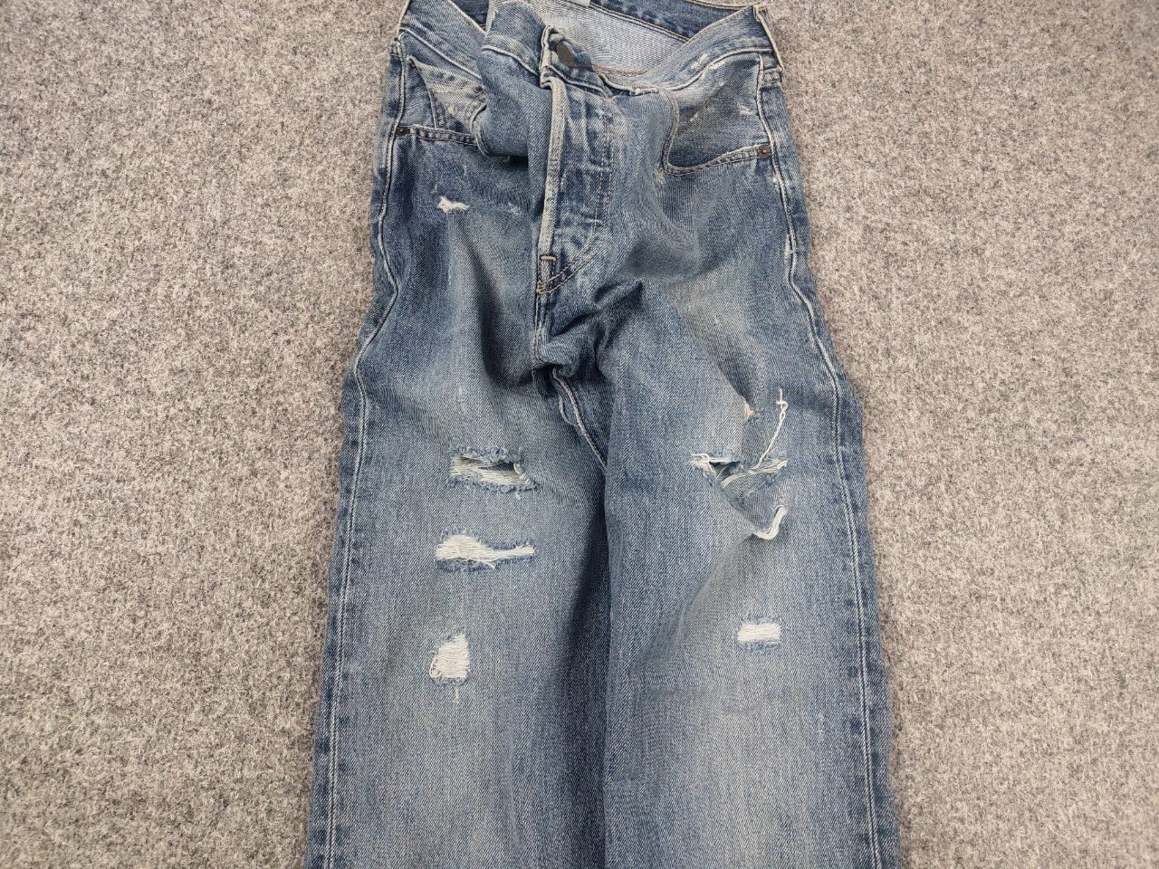 Levi's Vintage Levis 501 Straight Leg Distressed Faded Denim Jeans Size US 33 - 4 Thumbnail