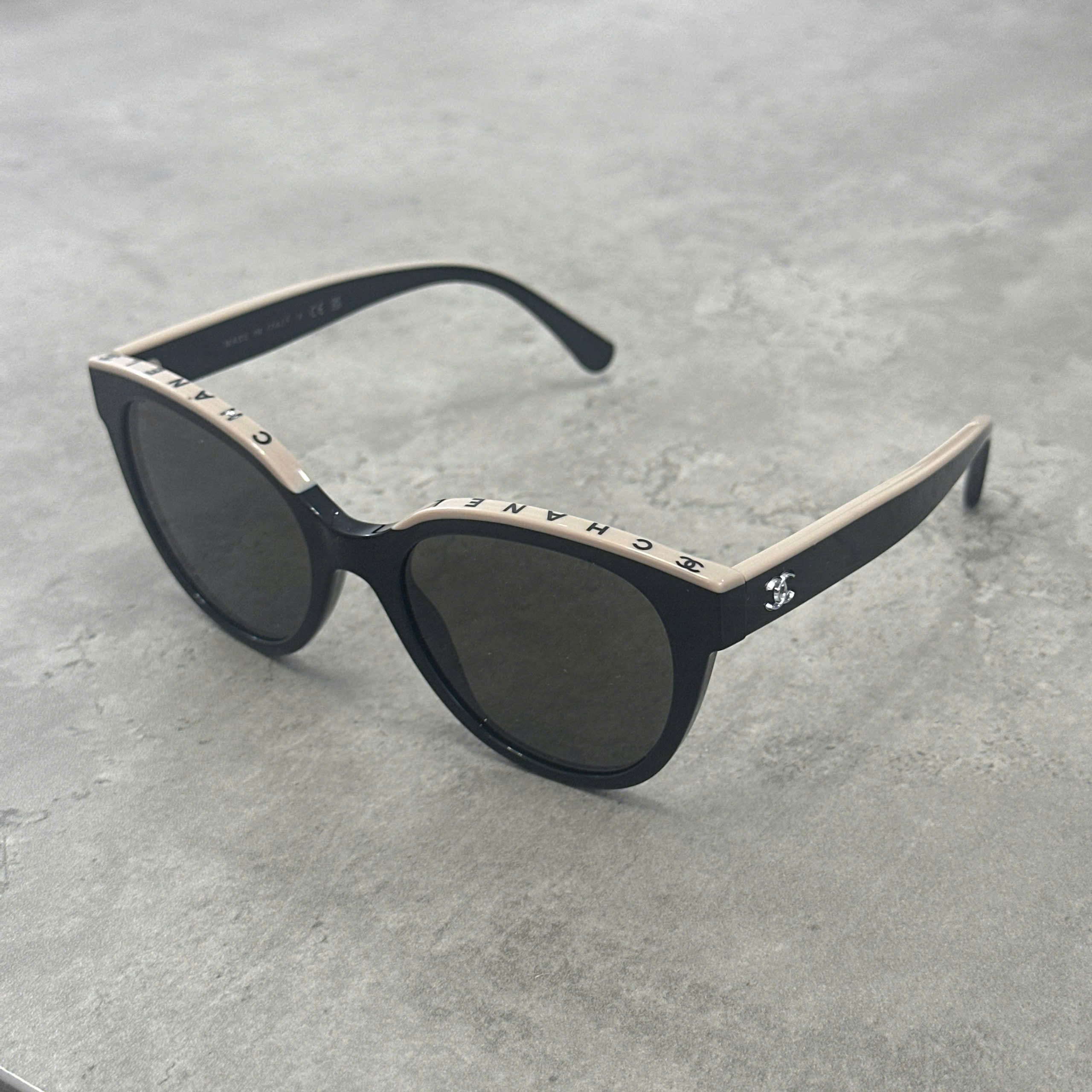 Chanel CHANEL 0CH5414 C534/3 Sunglasses BLACK/BEIGE Size ONE SIZE - 1 Thumbnail