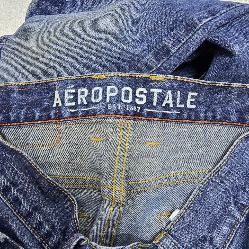 Aeropostale Men's Aeropostale Blue Driggs Slim Bootcut Jeans Waist 28 Size US 28 / EU 44 - 12 Thumbnail