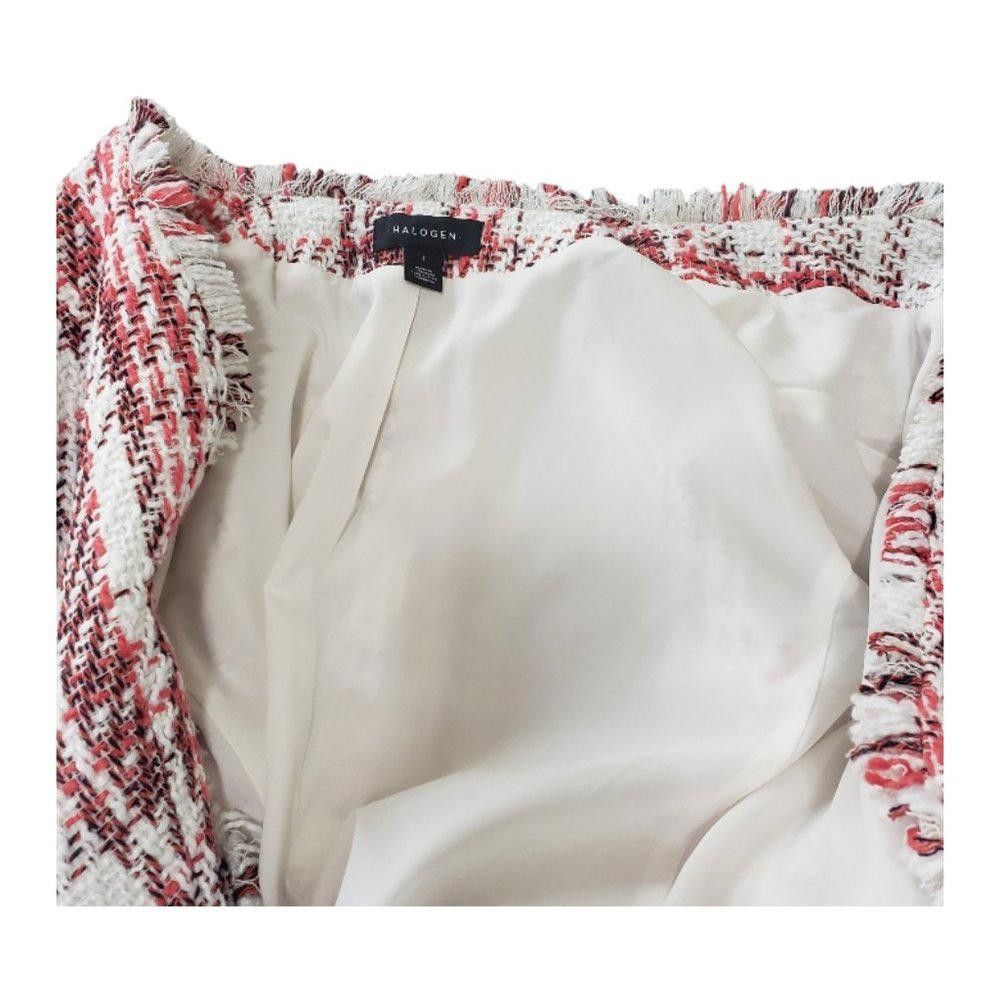 Designer CT1106 Halogen Ladies Fringed Open Blazer with Pockets Size M / US 6-8 / IT 42-44 - 8 Thumbnail