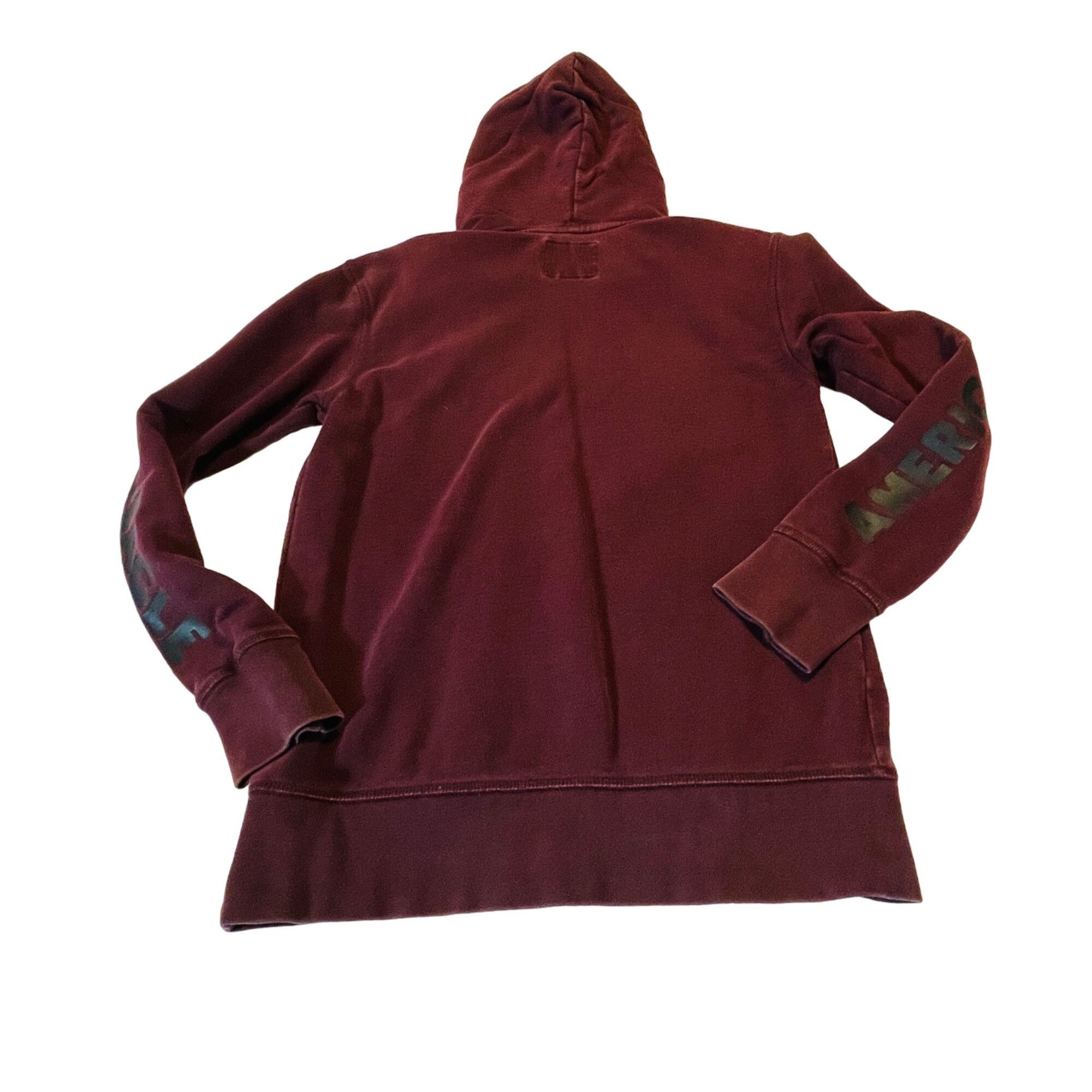 Other American Eagle Burgundy Hoodie Size Mens XS Logo Arms Size US XS / EU 42 / 0 - 10 Thumbnail