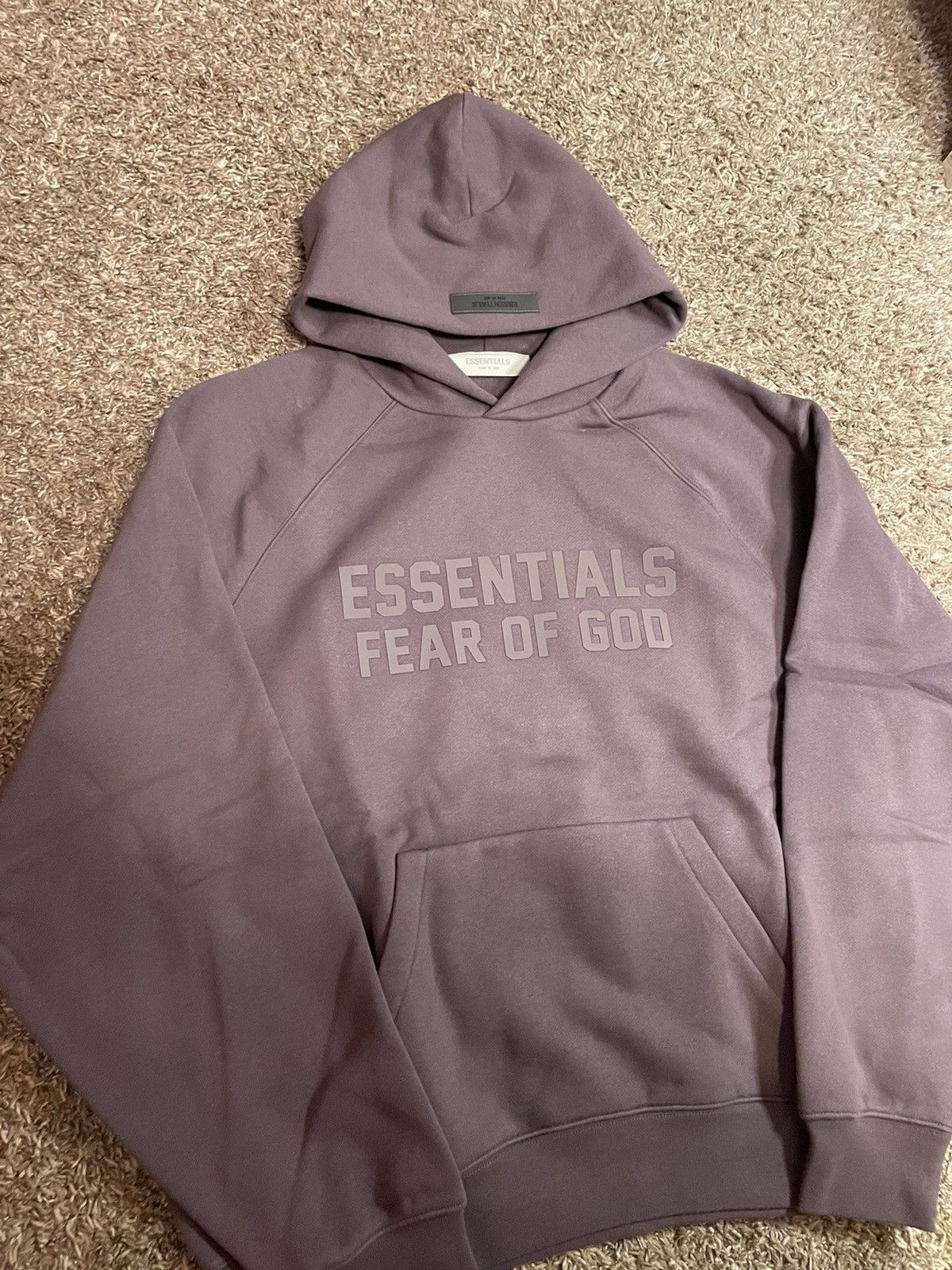 Fear of God Fear Of God Essentials Hoodie Plum size XS | Grailed