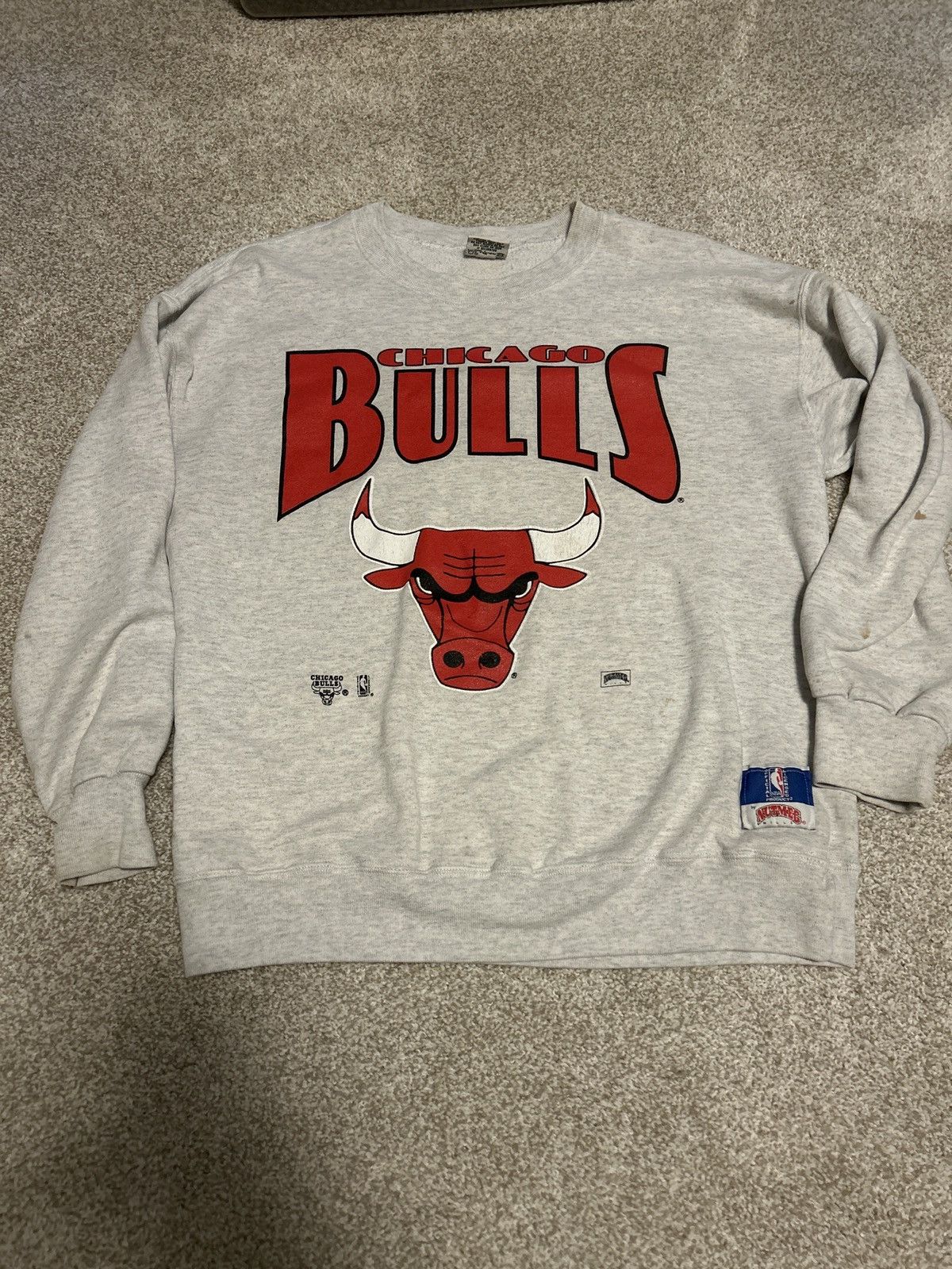 Vintage Crazy vintage 90s Chicago bulls crewneck sweatshirt Size US XL / EU 56 / 4 - 1 Thumbnail