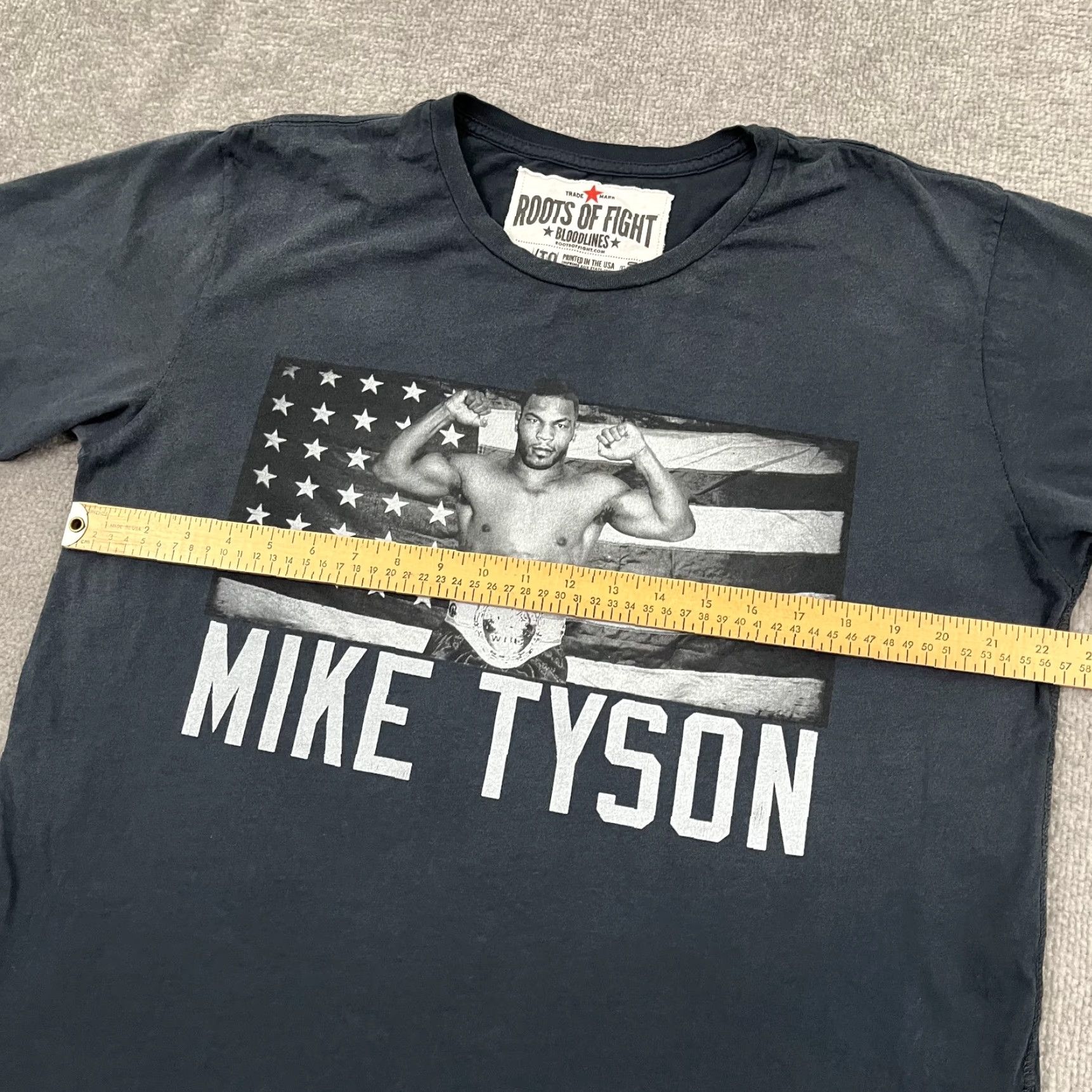 Roots VINTAGE Roots of Fight Mike Tyson Shirt Mens XL Faded Gray Bloodlines Graphic Boxing Tee Size US XL / EU 56 / 4 - 5 Thumbnail