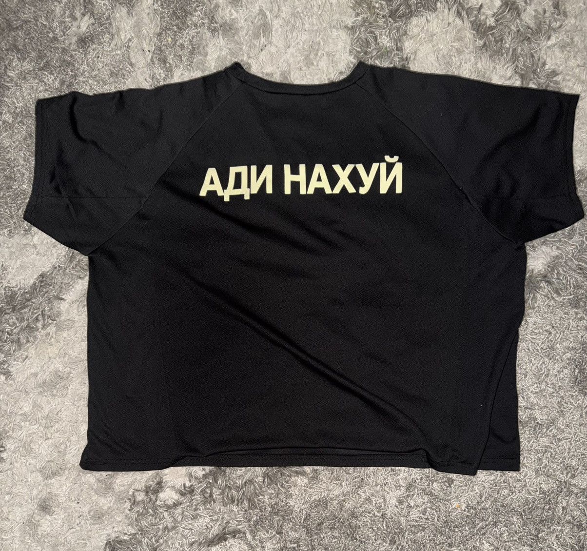 Yeezy Yeezy FuckAdidas Black Jersey Tee in Size 3 (XL/XXL) Size US XL / EU 56 / 4 - 4 Thumbnail