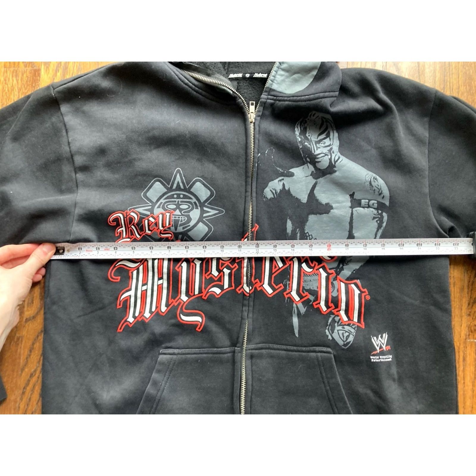 Vintage VINTAGE WWE Hoodie Mens Size L Black Zip Hooded 90s Grunge Sports Shirt/Hoody Size US L / EU 52-54 / 3 - 6 Thumbnail