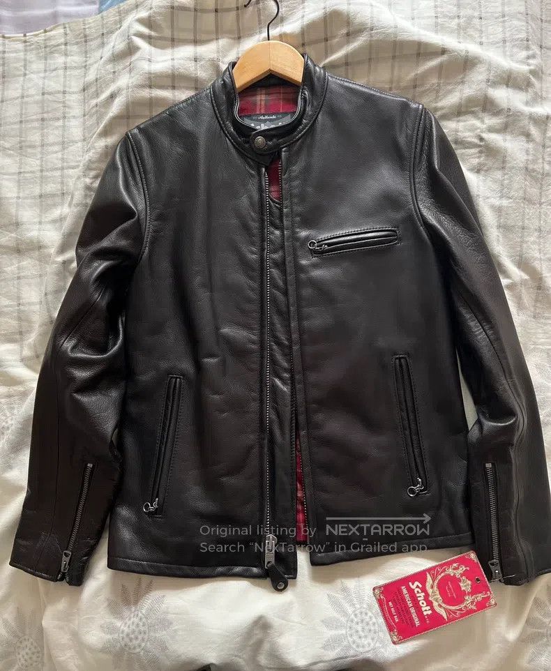 Other Cowhide collar locomotive leather jacket Size US S / EU 44-46 / 1 - 5 Thumbnail