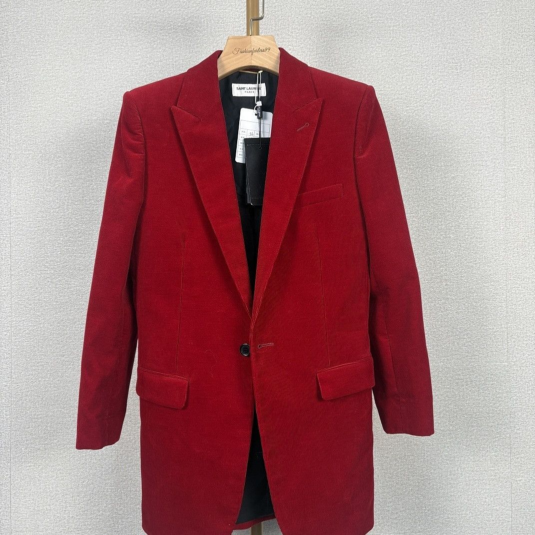 Saint Laurent Paris Saint Laurent Corduroy Single-Button Blazer Size 36 Size XS / US 0-2 / IT 36-38 - 1 Thumbnail
