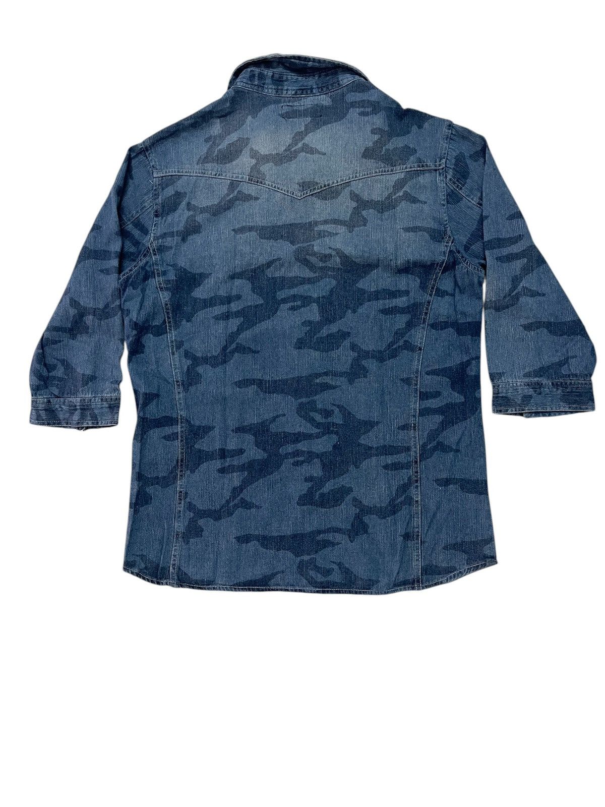 Hysteric Glamour × In The Attic × Japanese Brand Punk🔥In the Attic Homme Camouflage Denim Button up Shirt Size US M / EU 48-50 / 2 - 7 Thumbnail