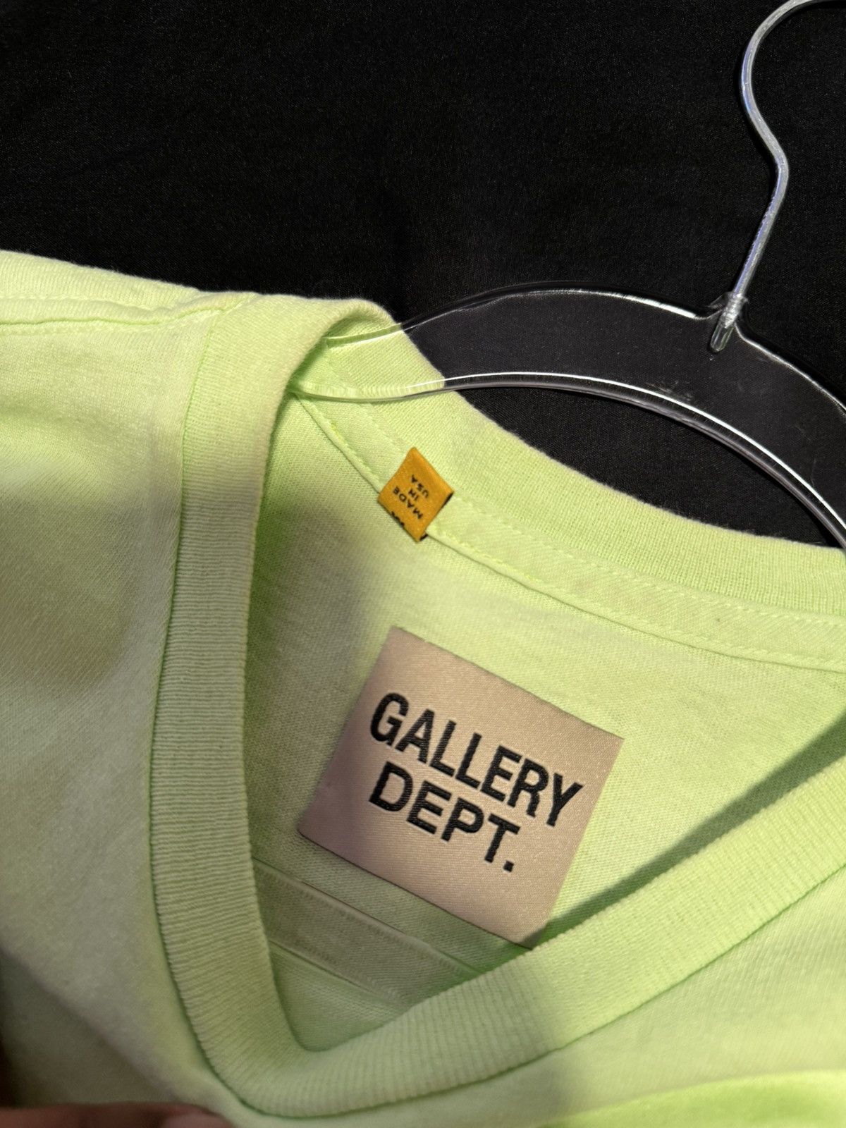Gallery Dept. Gallery Dept Lime Green Souvenir Tee Size US M / EU 48-50 / 2 - 4 Thumbnail