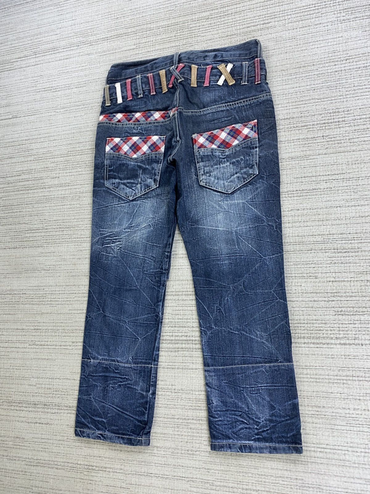 If Six Was Nine Vintage Roddle Japanese Brand Punk Double Waist Denim Pants Size US 31 - 7 Thumbnail