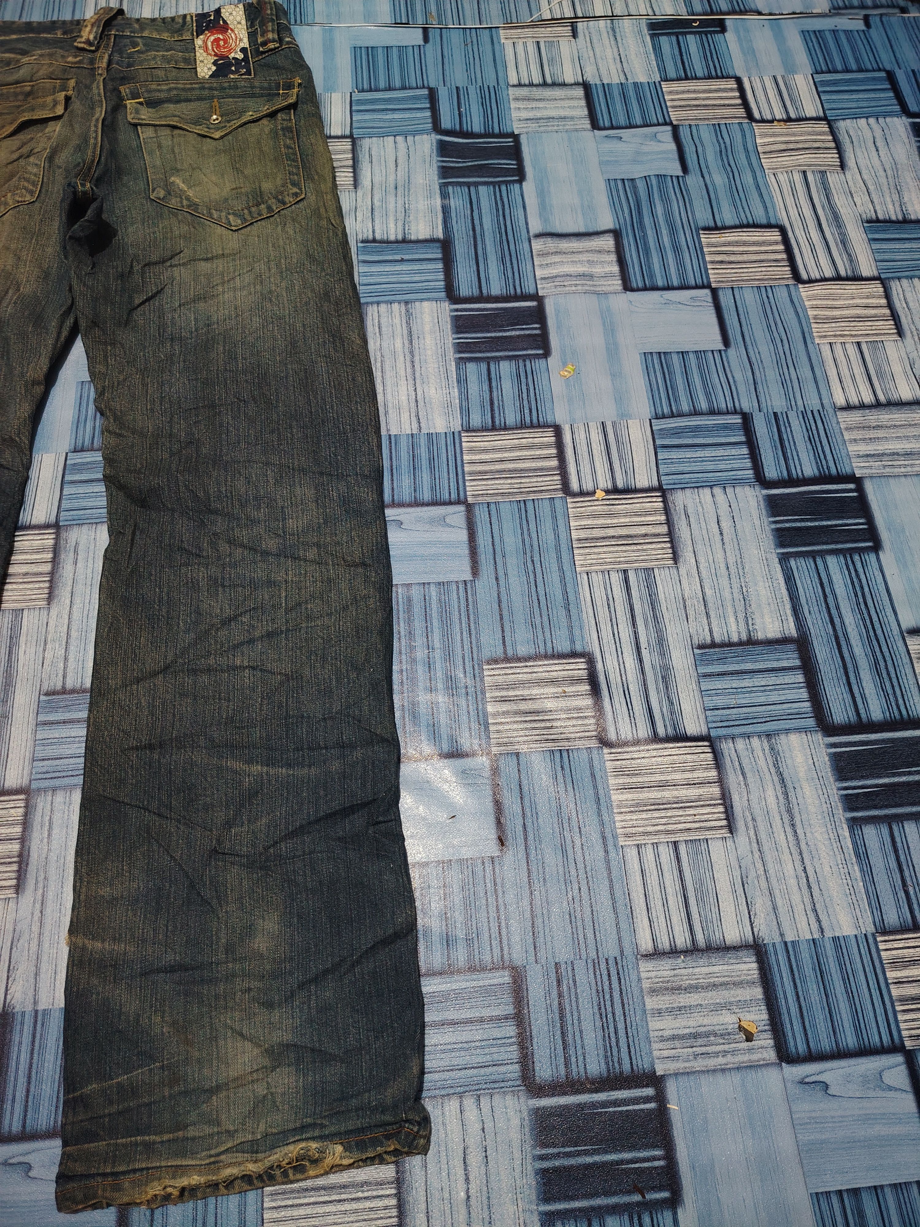 The GV Gallery Japanese Blue Way Distressed Jeans Size US 31 - 15 Thumbnail