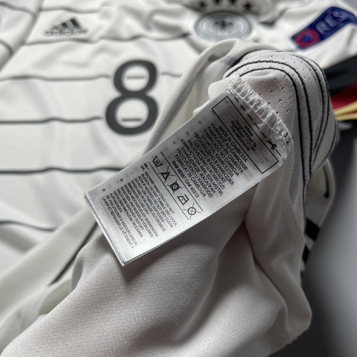 Adidas GERMANY ADIDAS 2020 EURO FOOTBALL HOME JERSEY #8 KROOS Size US M / EU 48-50 / 2 - 11 Thumbnail