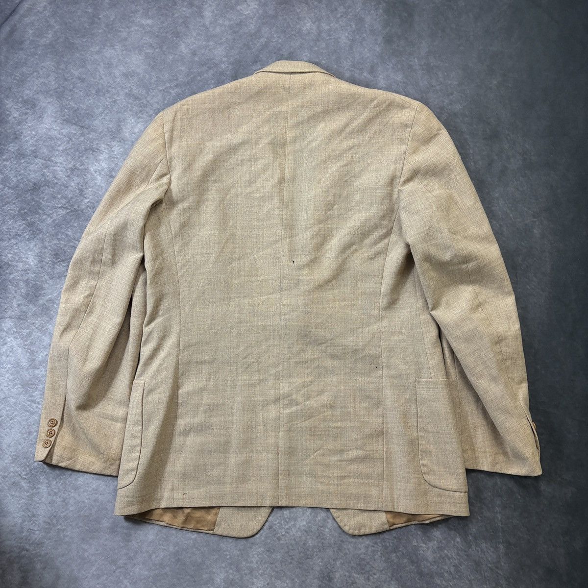 Vintage 1960s Wool Suit 70s Vintage Two Piece Suit Large Scotts US Size 42R - 9 Thumbnail