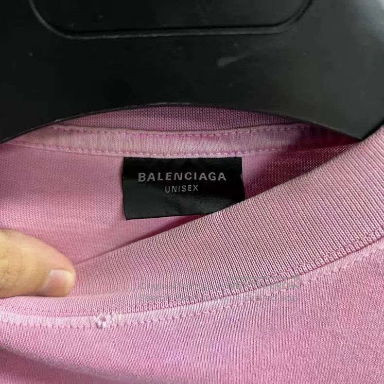 Balenciaga Balenciaga Pink Logo Print Short Sleeve T-shirt. Size US S / EU 44-46 / 1 - 3 Thumbnail