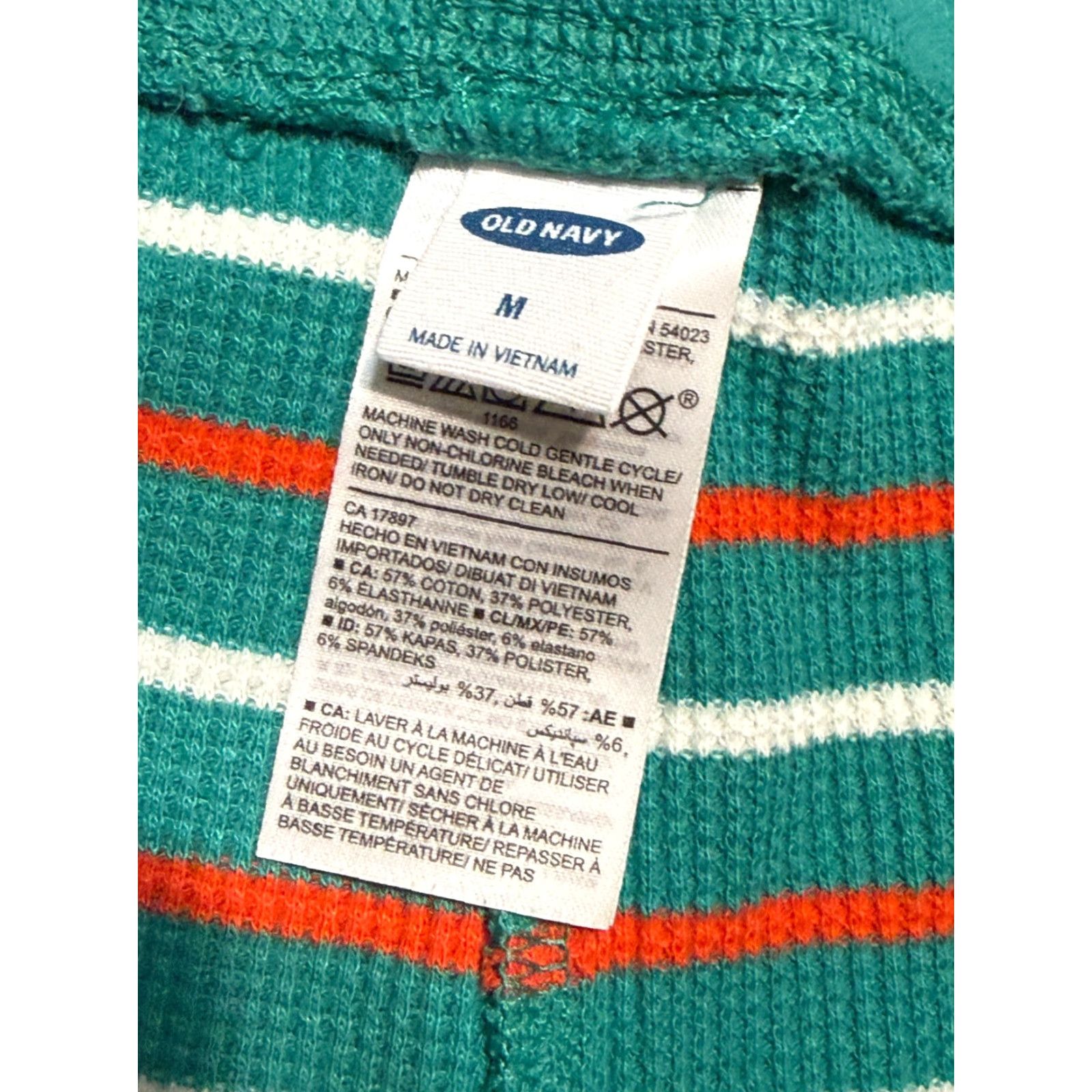 Old Navy Old Navy Pants Mens Size Medium Multicolor Green Red White Striped Sleepwear Pants Size US 31 - 4 Thumbnail