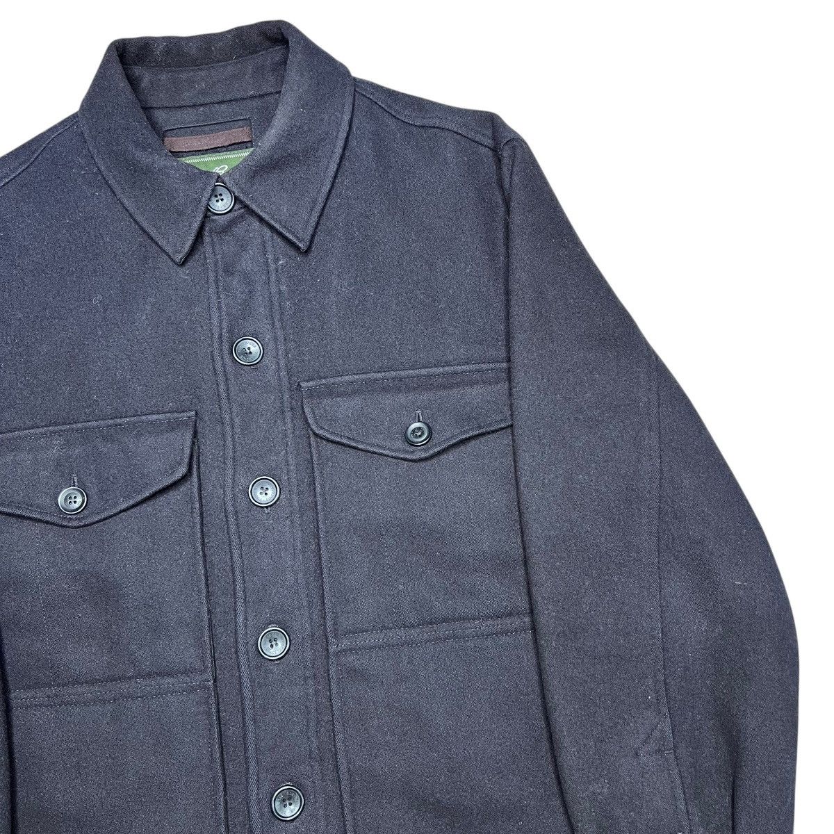 Eddie Bauer Eddie Bauer Wool Navy Blue Mackinaw Button Closure Jacket Size US S / EU 44-46 / 1 - 23 Thumbnail