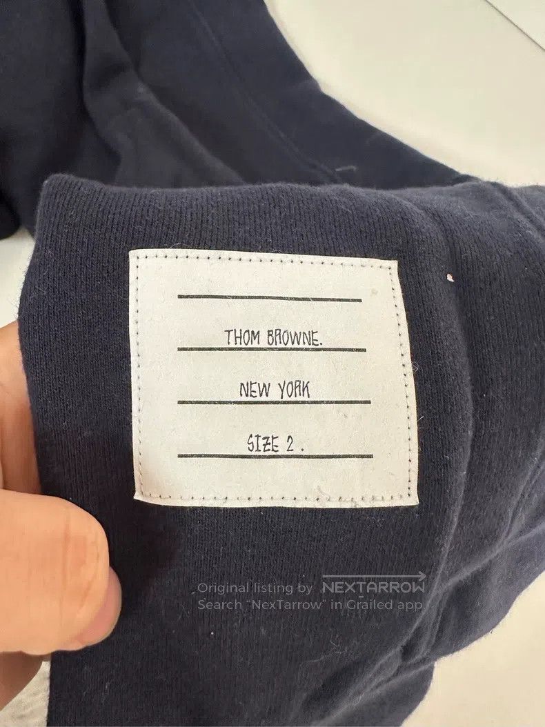 Thom Browne Thom Browne Dark Blue Four Stripe Sweatpants Size US 28 / EU 44 - 4 Thumbnail