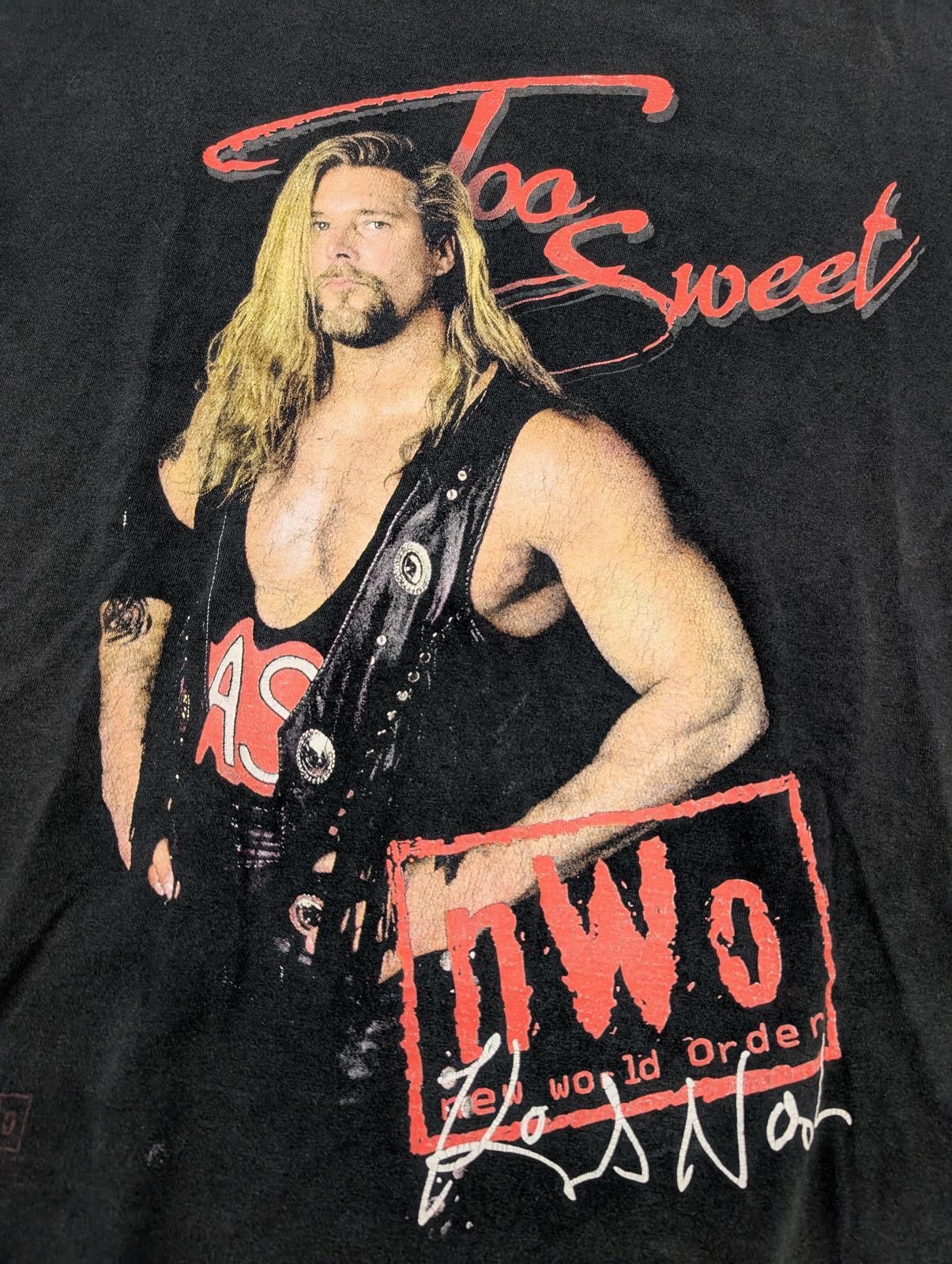 WWE Vintage 90s WCW Too Sweet NWO Kevin Nash T-shirt Size US XL / EU 56 / 4 - 2 Thumbnail