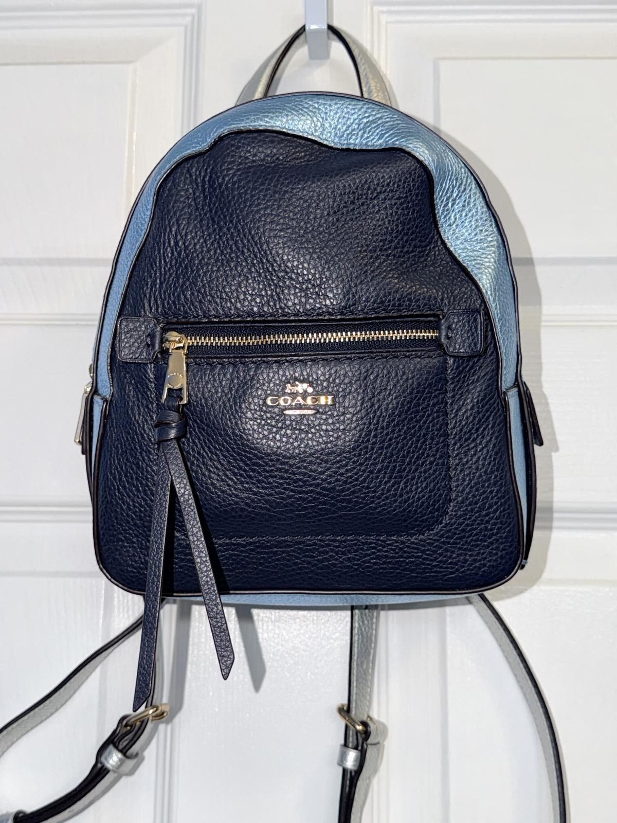 Coach Coach Andi Backpack In Colorblock Metallic Midnight Blue Size ONE SIZE - 1 Thumbnail