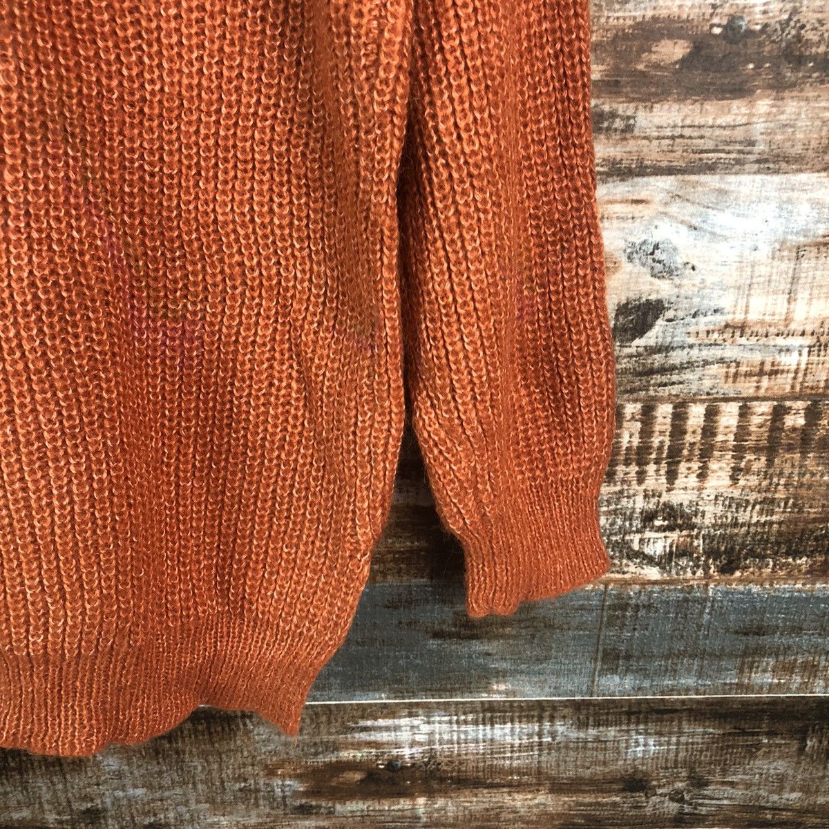 Homespun Knitwear × Japanese Brand Lepsim Orange vintage Knitwear #A2264 Size L / US 10 / IT 46 - 16 Thumbnail