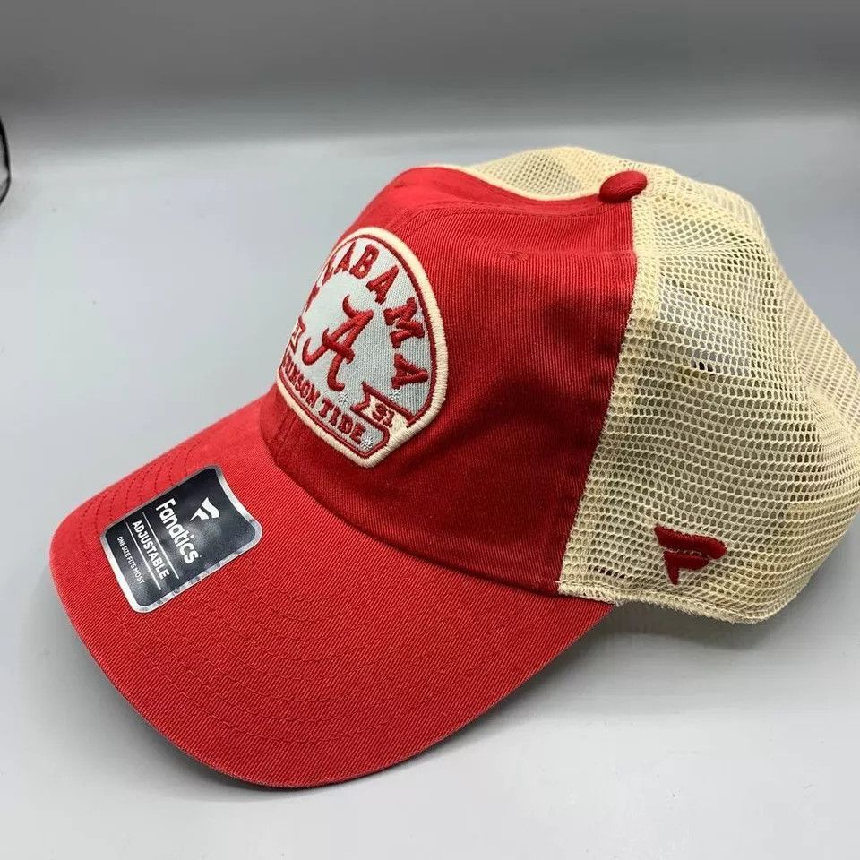 Other Alabama Crimson Tide Trucker Hat Men Fanatics Snap Back Cap Size ONE SIZE - 2 Thumbnail