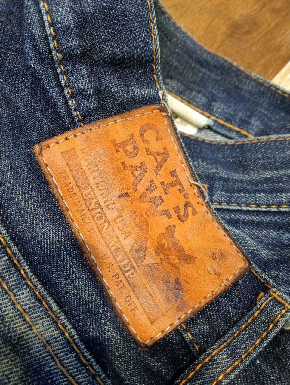 Toyo Enterprises CAT'S PAW TOYO ENTERPRISE BLUE DENIM SELVEDGE PANTS Size US 29 - 8 Thumbnail