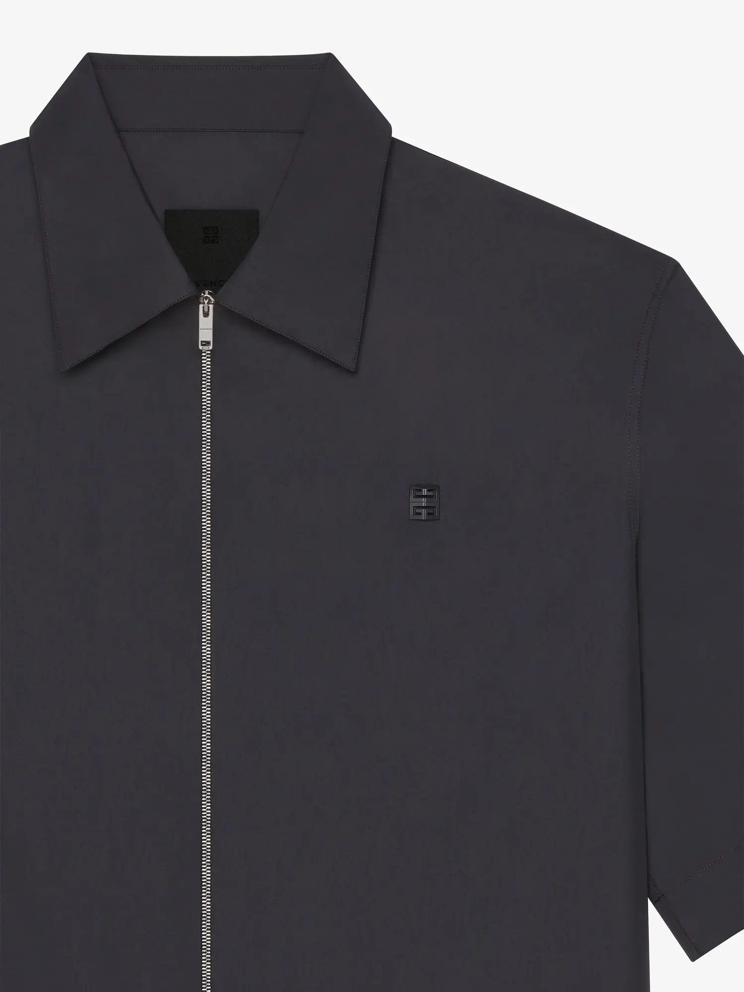 Givenchy o1w1db10426 Casual Zipped Shirt in Black Size US S / EU 44-46 / 1 - 5 Thumbnail