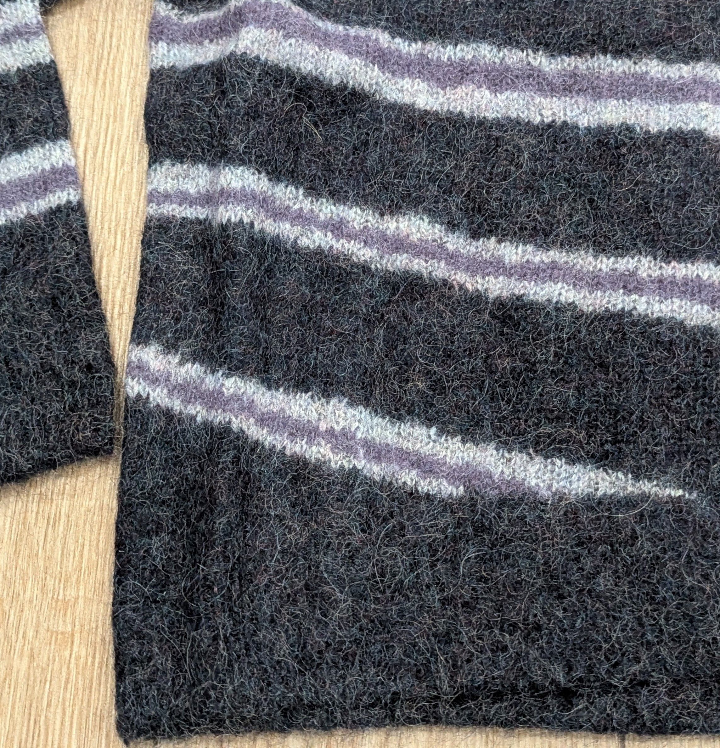 Acne Studios Acne Studios "Kwatta Vase" Striped Sweater Gray Melange XL Size US XL / EU 56 / 4 - 3 Thumbnail