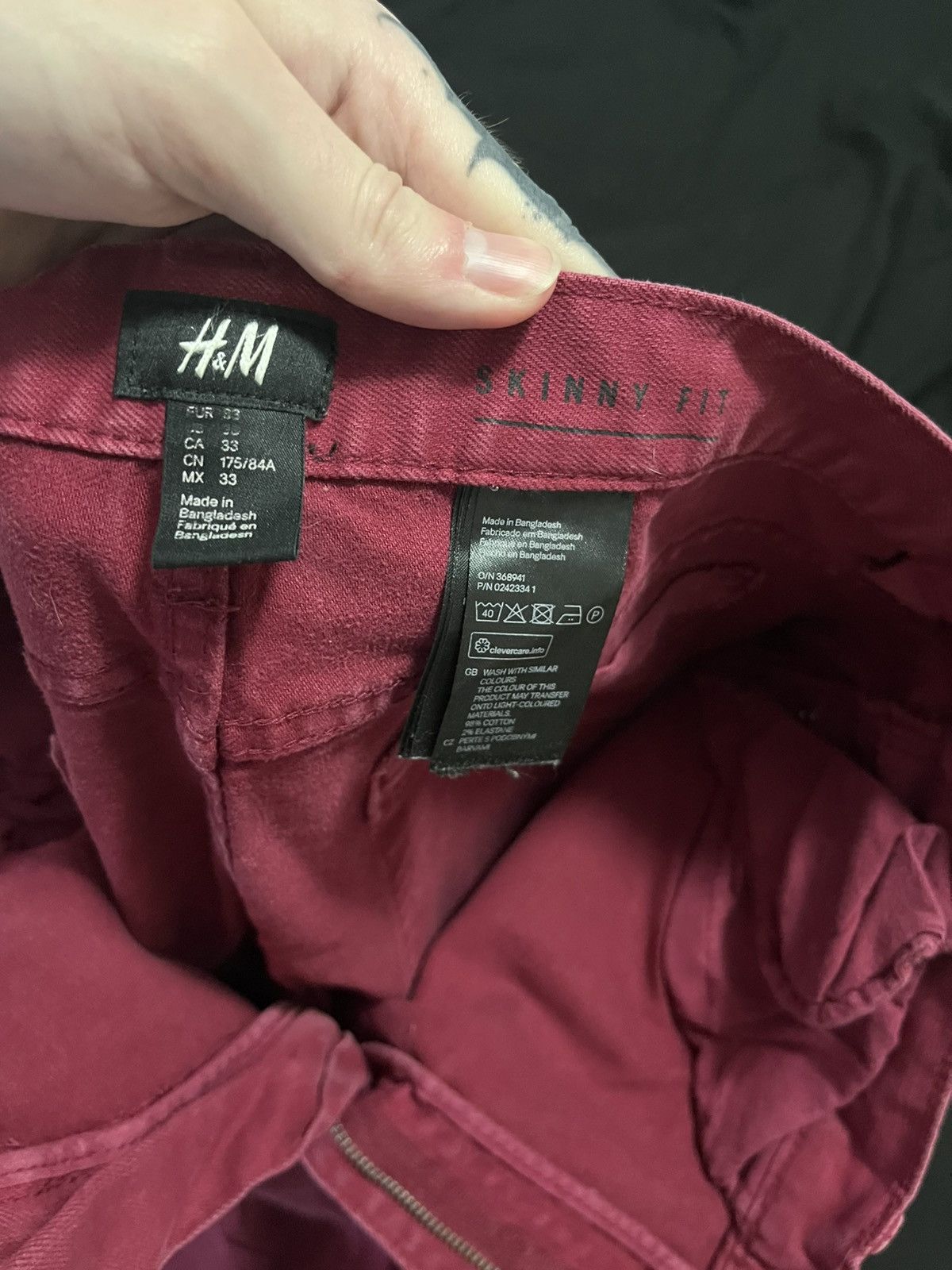 H&M H&M red jeans Size US 33 - 2 Thumbnail
