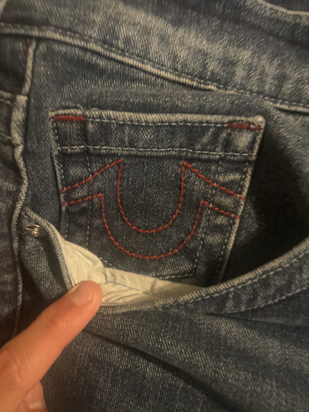 True Religion × Vintage True Religion Ricky Jeans Size US 40 / EU 56 - 6 Thumbnail