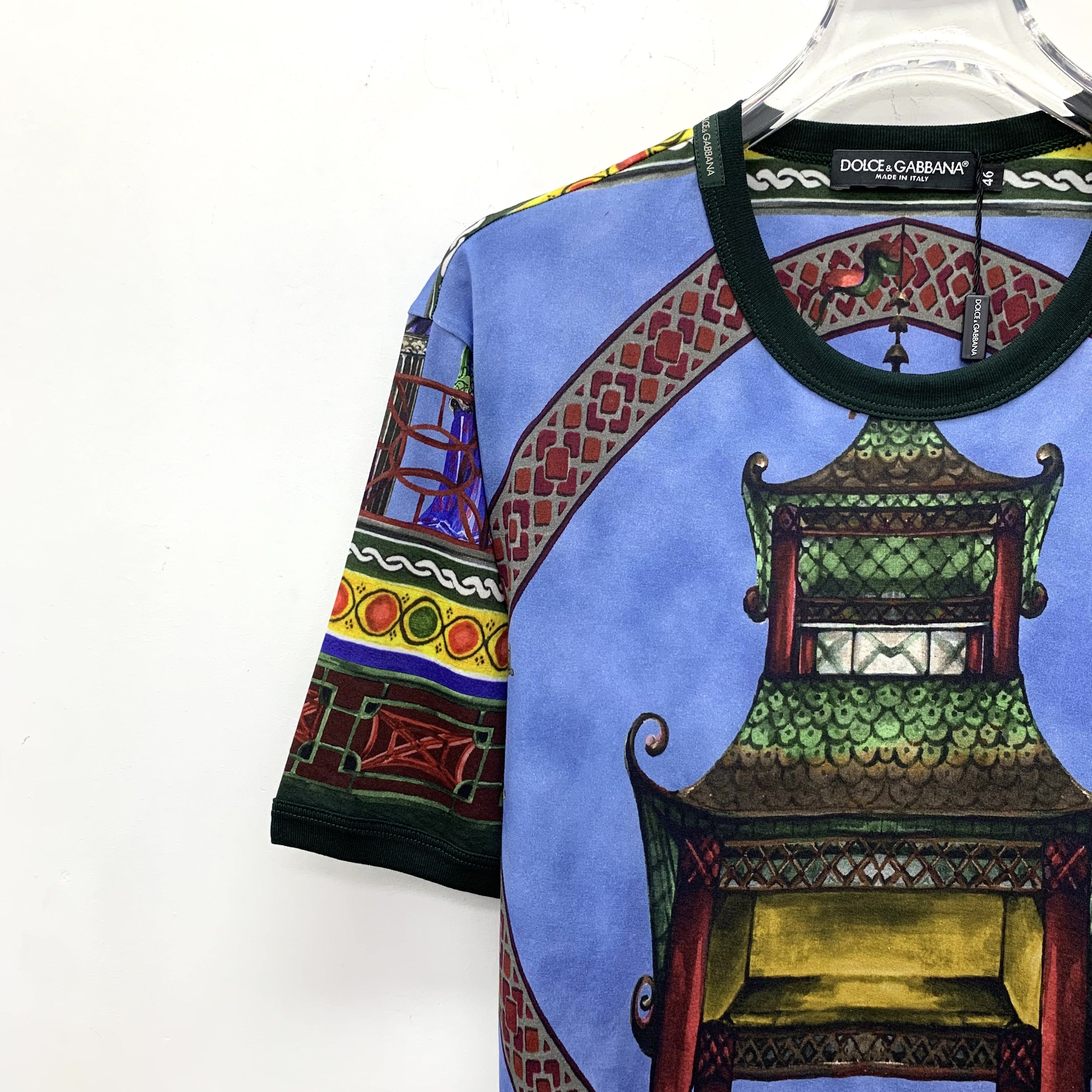 Dolce & Gabbana Dolce & Gabbana Court Print Tee Multicolor (46) Size US S / EU 44-46 / 1 - 3 Thumbnail