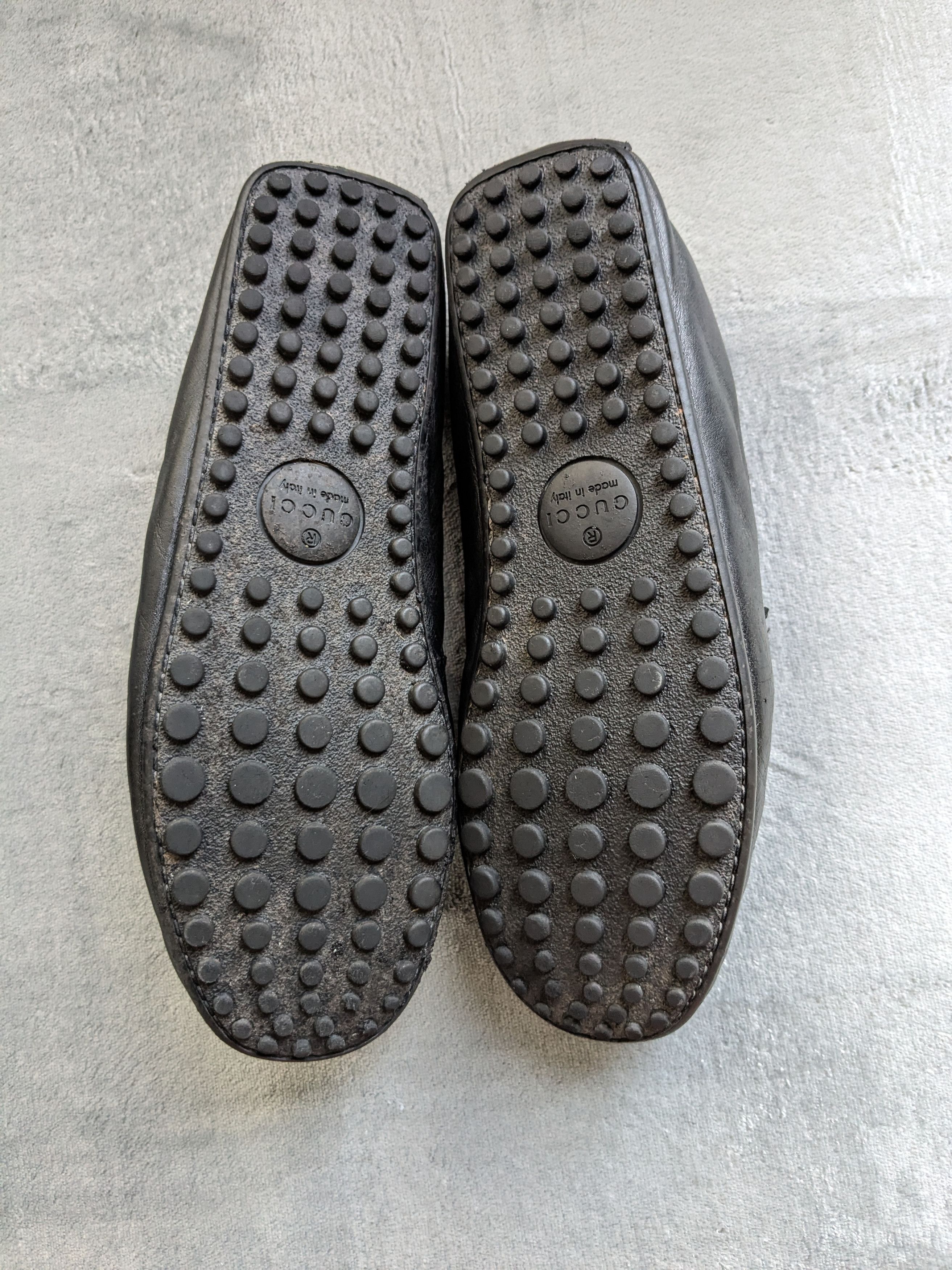 Gucci Gucci Horsebit Driving Loafers Black Leather 9.5 Italy Size US 9.5 / EU 42-43 - 11 Thumbnail